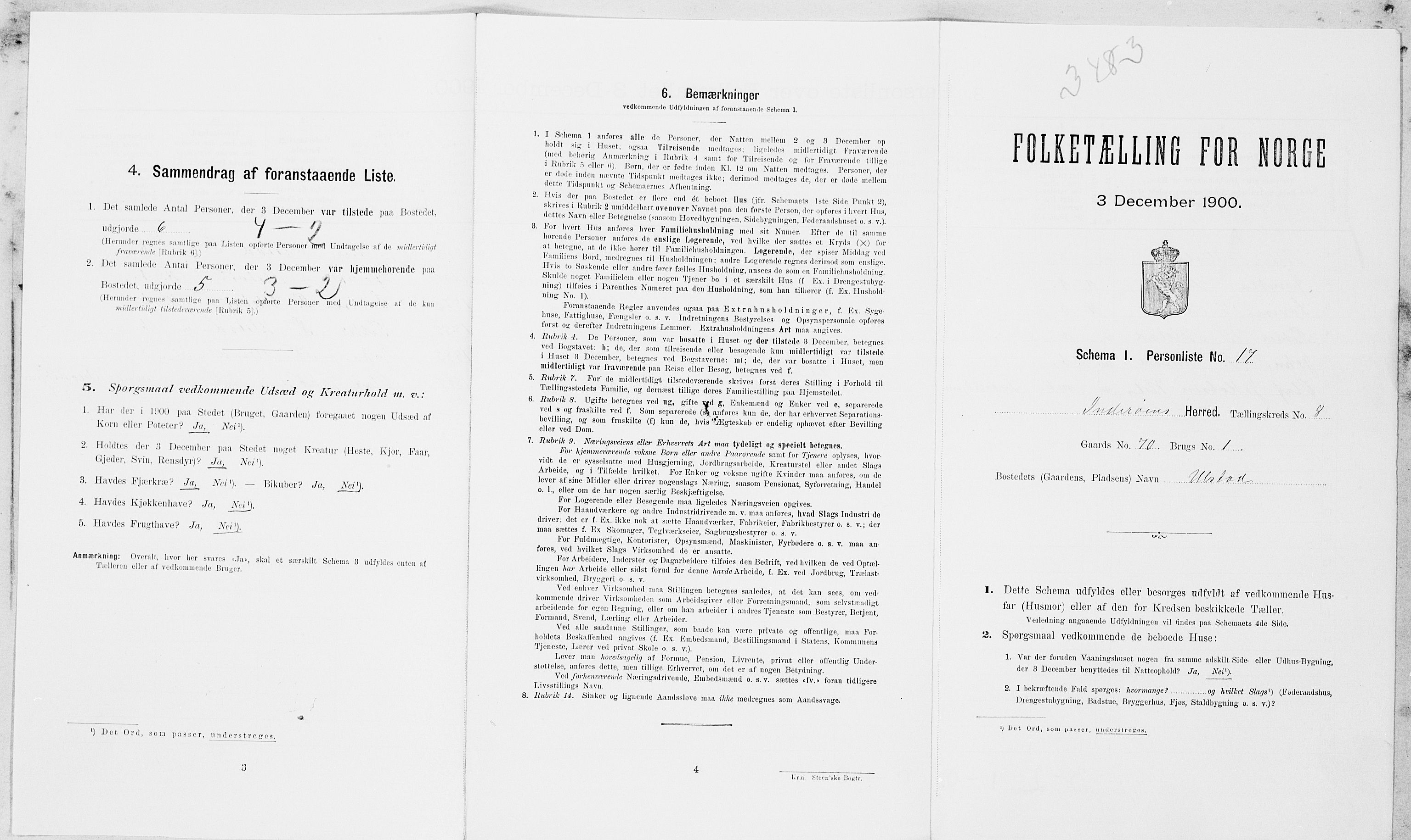 SAT, Folketelling 1900 for 1729 Inderøy herred, 1900, s. 1105