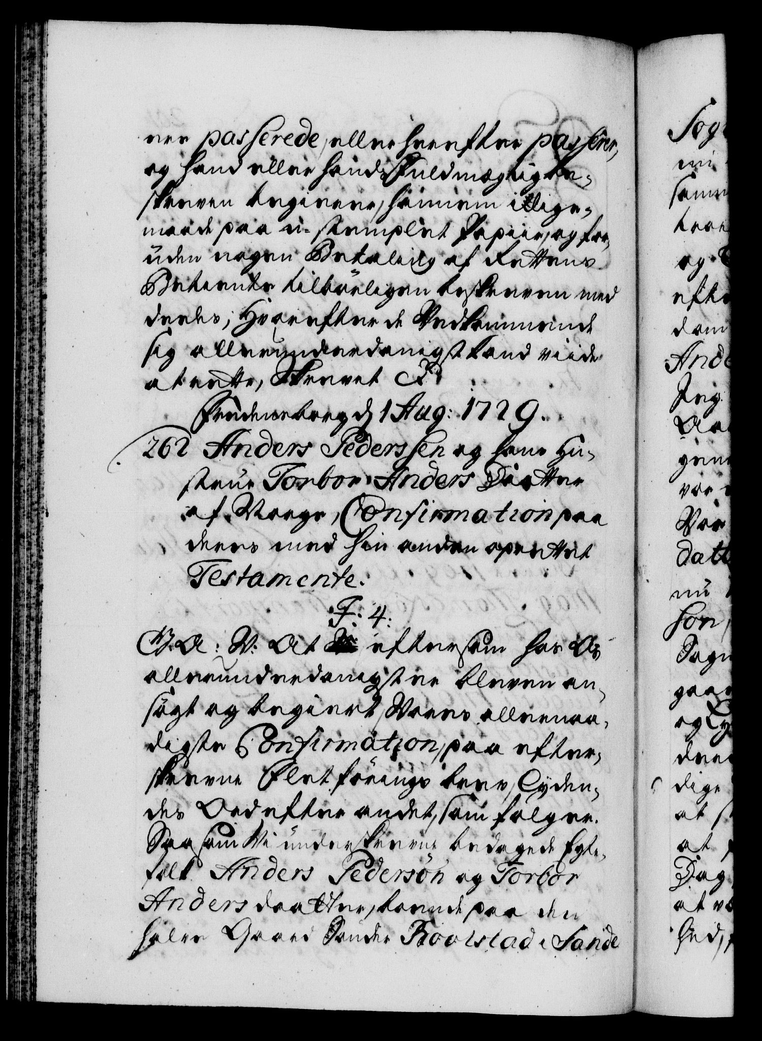Danske Kanselli 1572-1799, AV/RA-EA-3023/F/Fc/Fca/Fcaa/L0026: Norske registre, 1729-1730, s. 201b