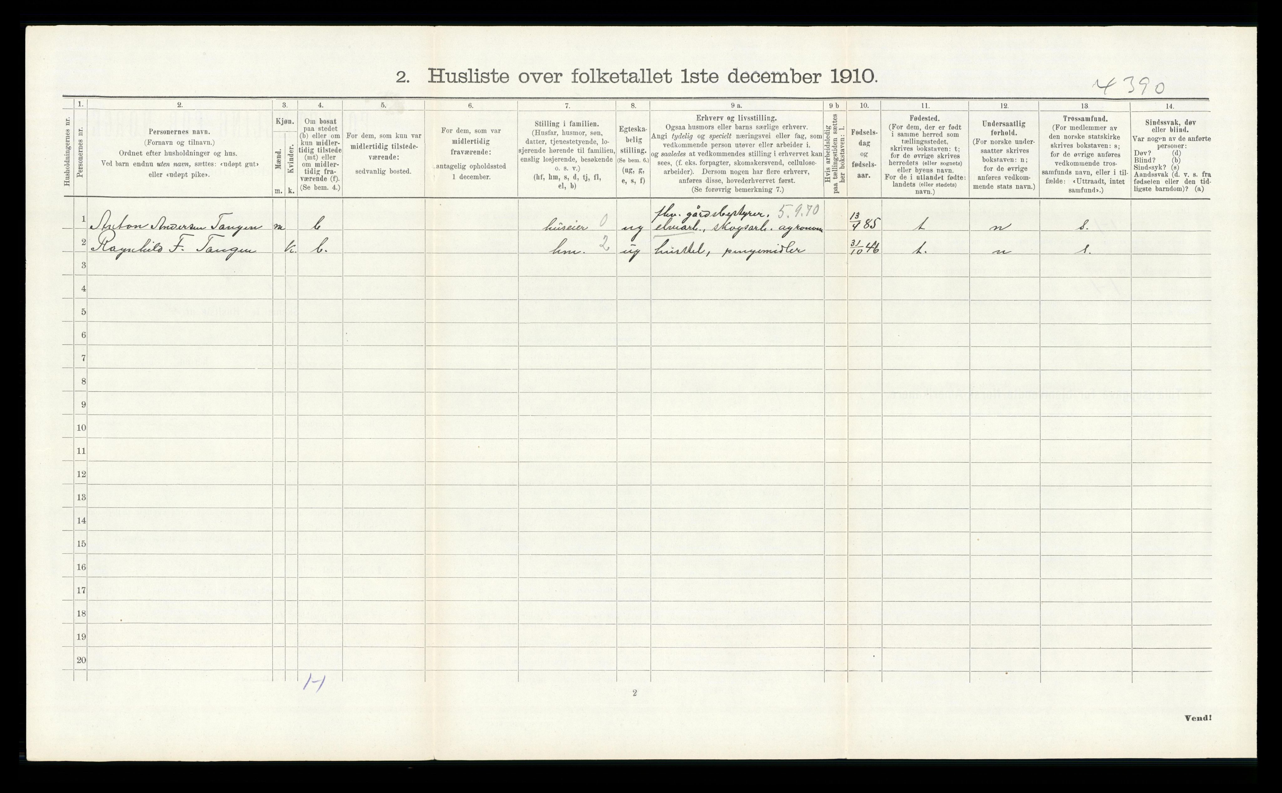 RA, Folketelling 1910 for 0614 Ådal herred, 1910, s. 182