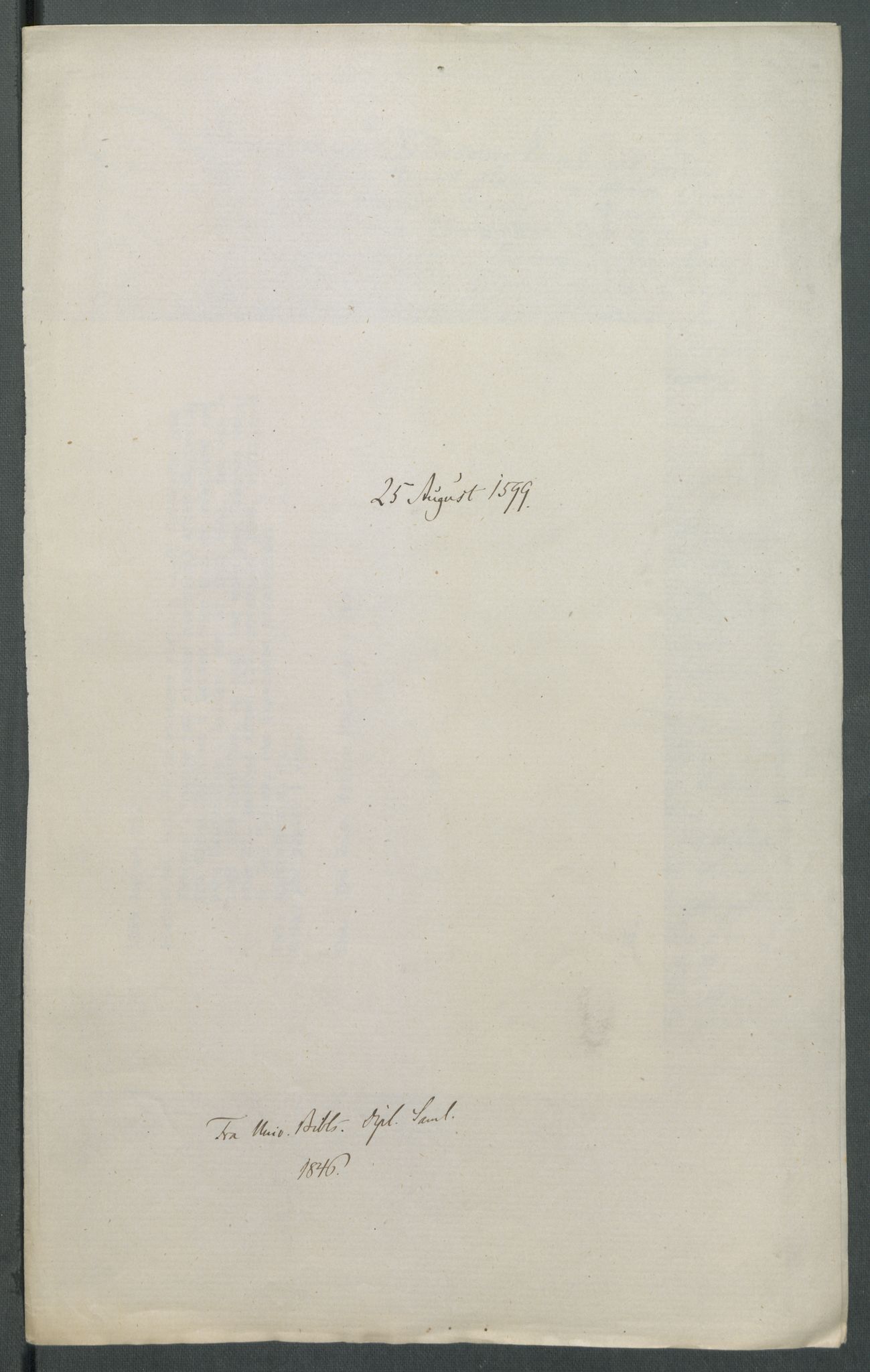 Riksarkivets diplomsamling, AV/RA-EA-5965/F02/L0108: Dokumenter, 1599, s. 21