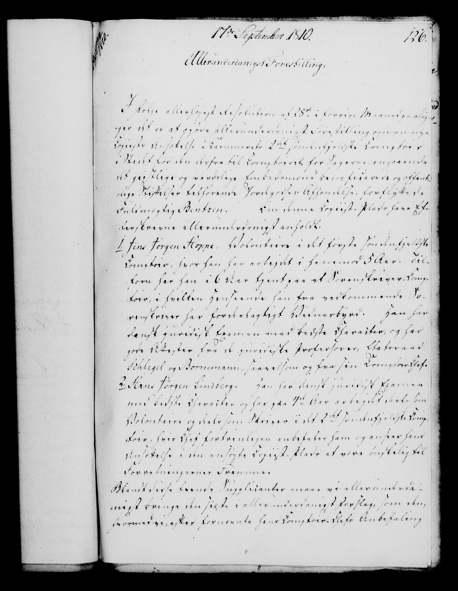 Rentekammeret, Kammerkanselliet, AV/RA-EA-3111/G/Gf/Gfa/L0092: Norsk relasjons- og resolusjonsprotokoll (merket RK 52.92), 1810, s. 489
