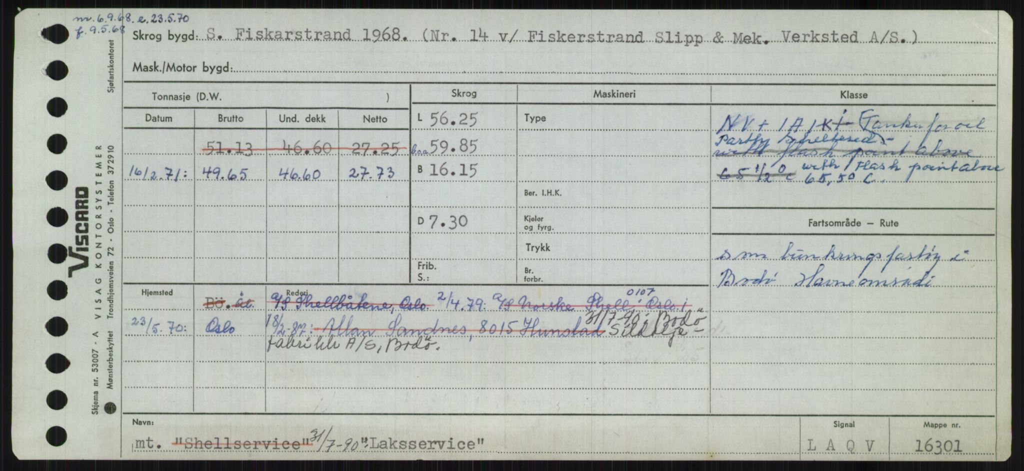 Sjøfartsdirektoratet med forløpere, Skipsmålingen, AV/RA-S-1627/H/Ha/L0003/0002: Fartøy, Hilm-Mar / Fartøy, Kom-Mar, s. 277