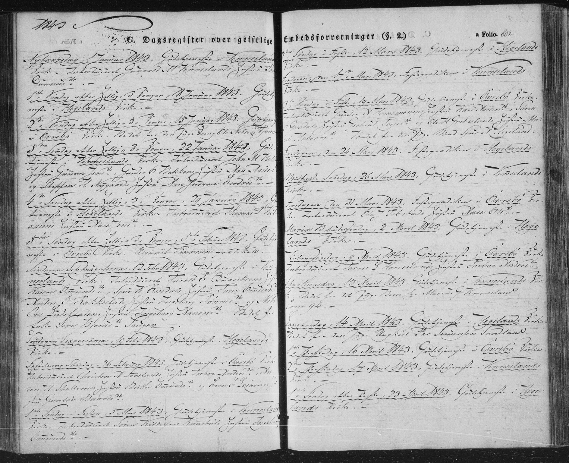 Vennesla sokneprestkontor, AV/SAK-1111-0045/Fa/Fac/L0004: Ministerialbok nr. A 4, 1834-1855, s. 602