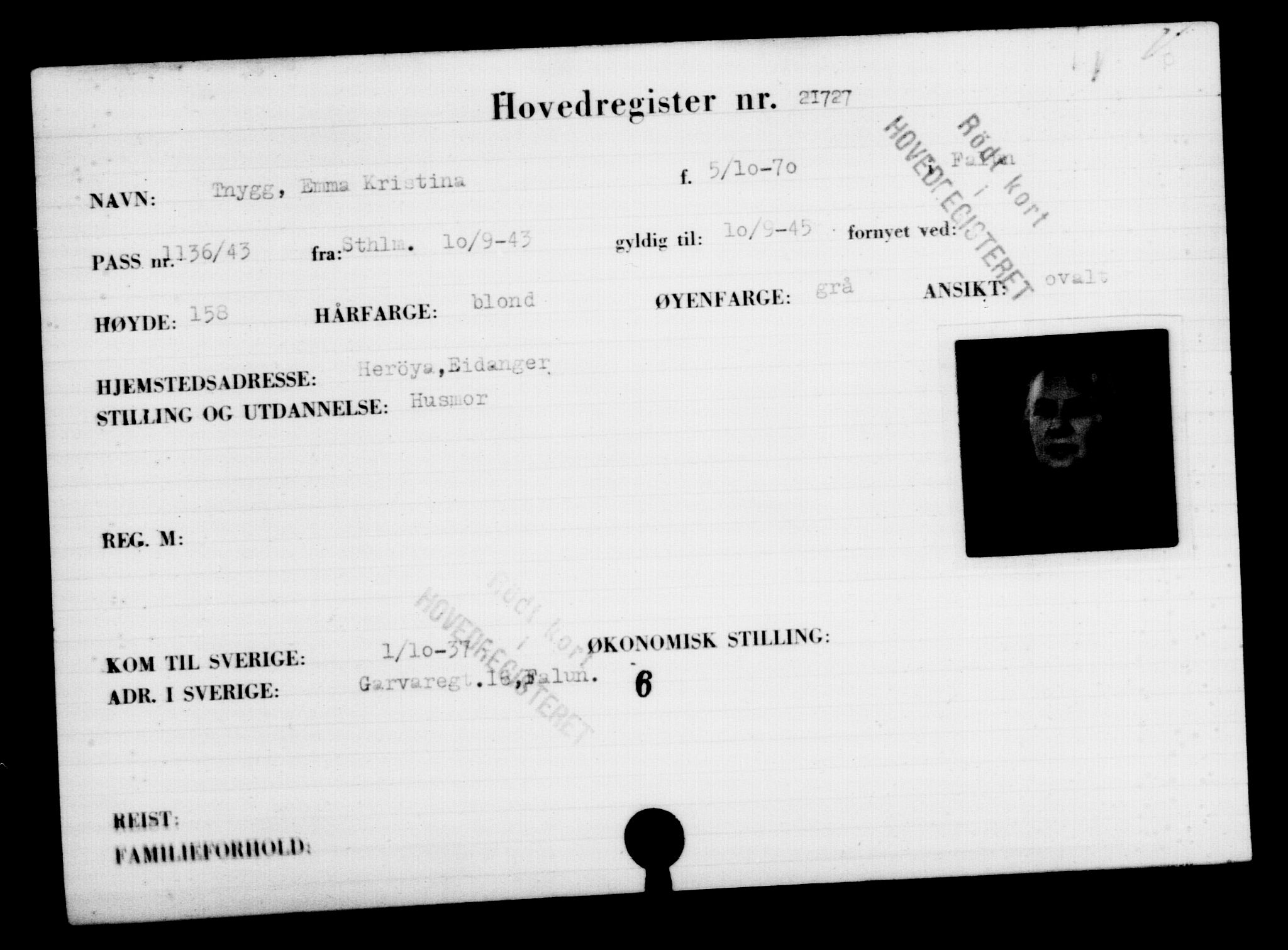 Den Kgl. Norske Legasjons Flyktningskontor, AV/RA-S-6753/V/Va/L0009: Kjesäterkartoteket.  Flyktningenr. 18502-22048, 1940-1945, s. 2752