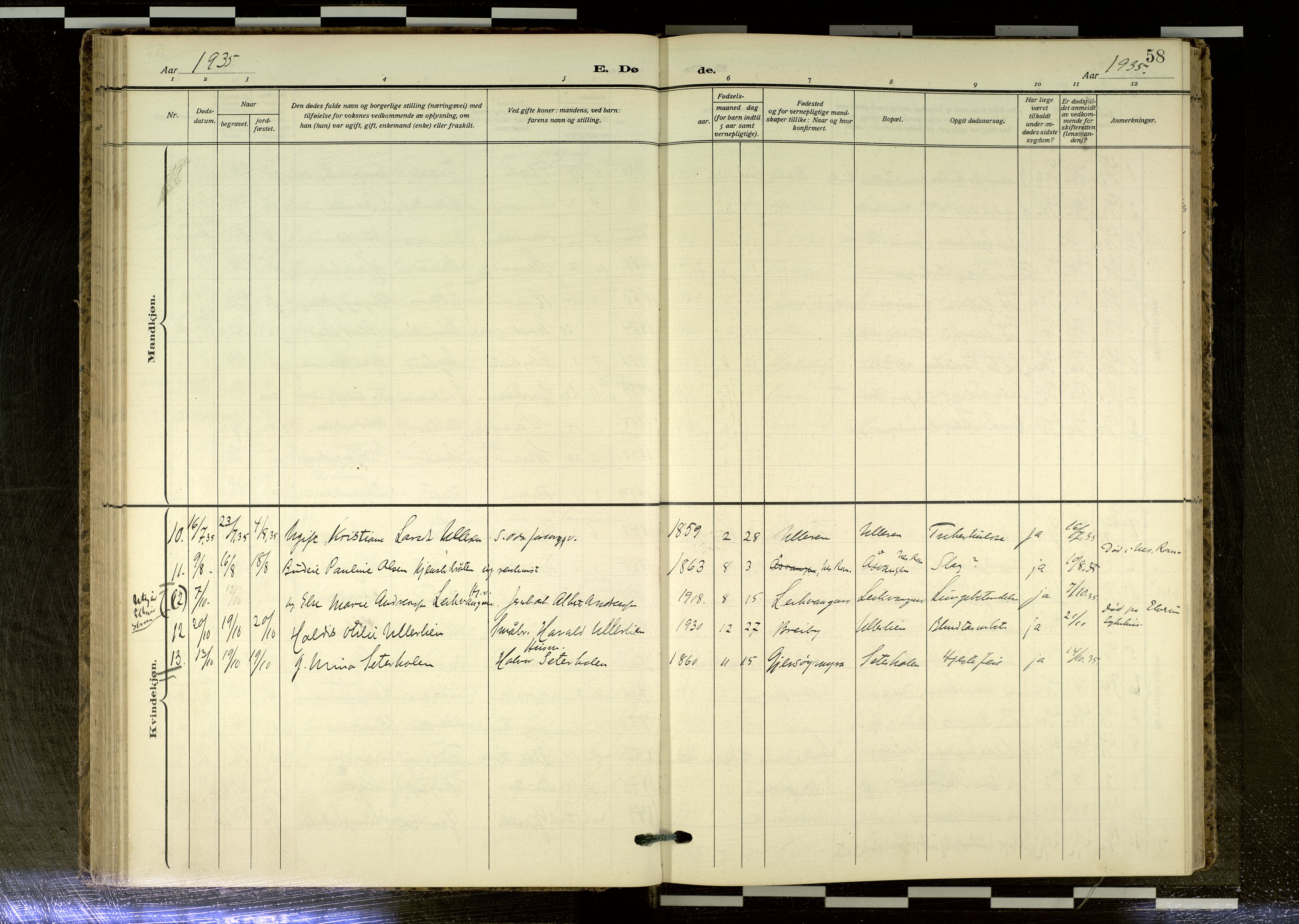 Sør-Odal prestekontor, AV/SAH-PREST-030/H/Ha/Haa/L0020: Ministerialbok nr. 20, 1906-2012, s. 58