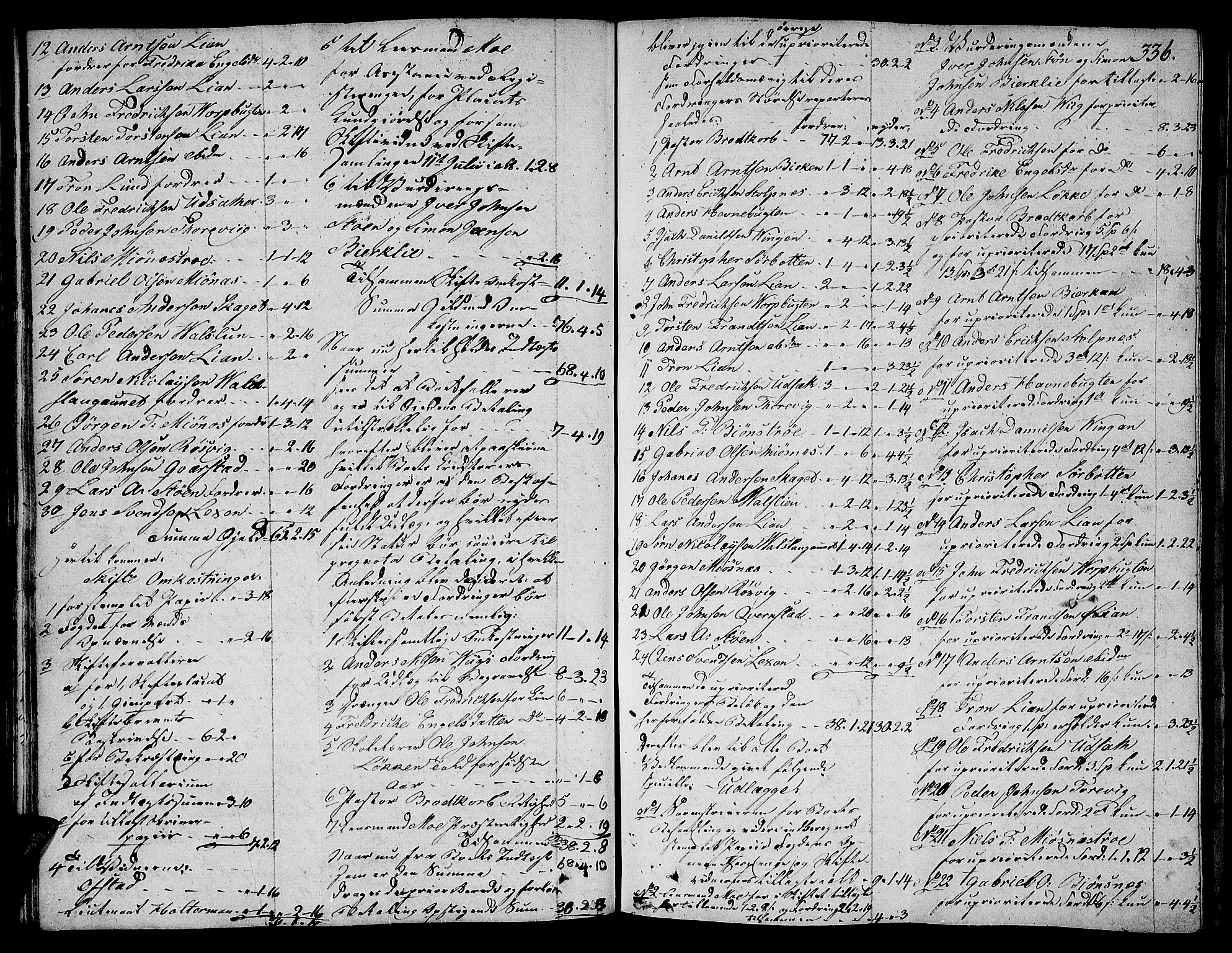Fosen sorenskriveri, AV/SAT-A-1107/1/3/3A/L0018: Skifteprotokoll nr. 12 II, 1824-1832, s. 335b-336a