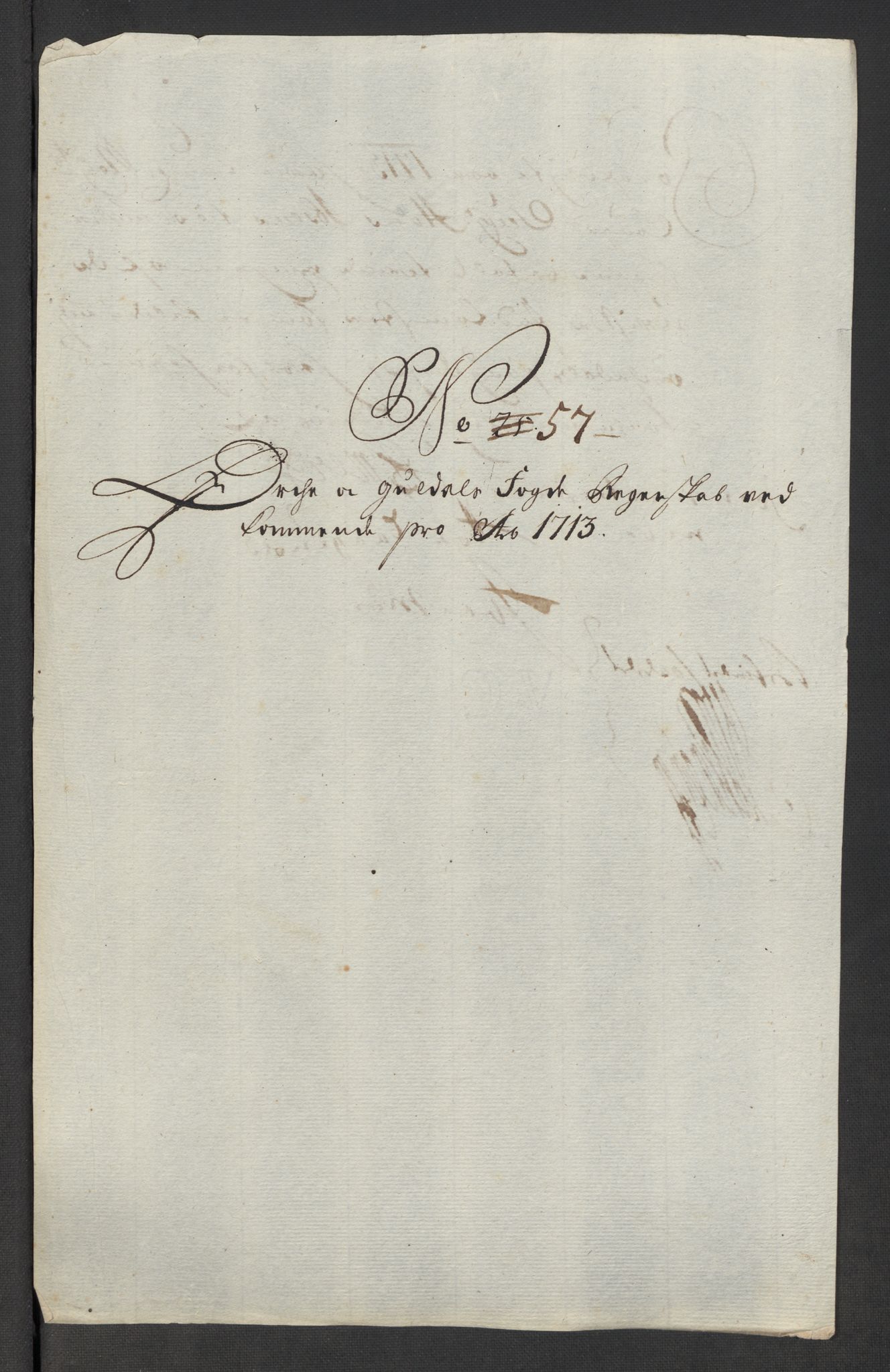 Rentekammeret inntil 1814, Reviderte regnskaper, Fogderegnskap, RA/EA-4092/R60/L3964: Fogderegnskap Orkdal og Gauldal, 1713, s. 451