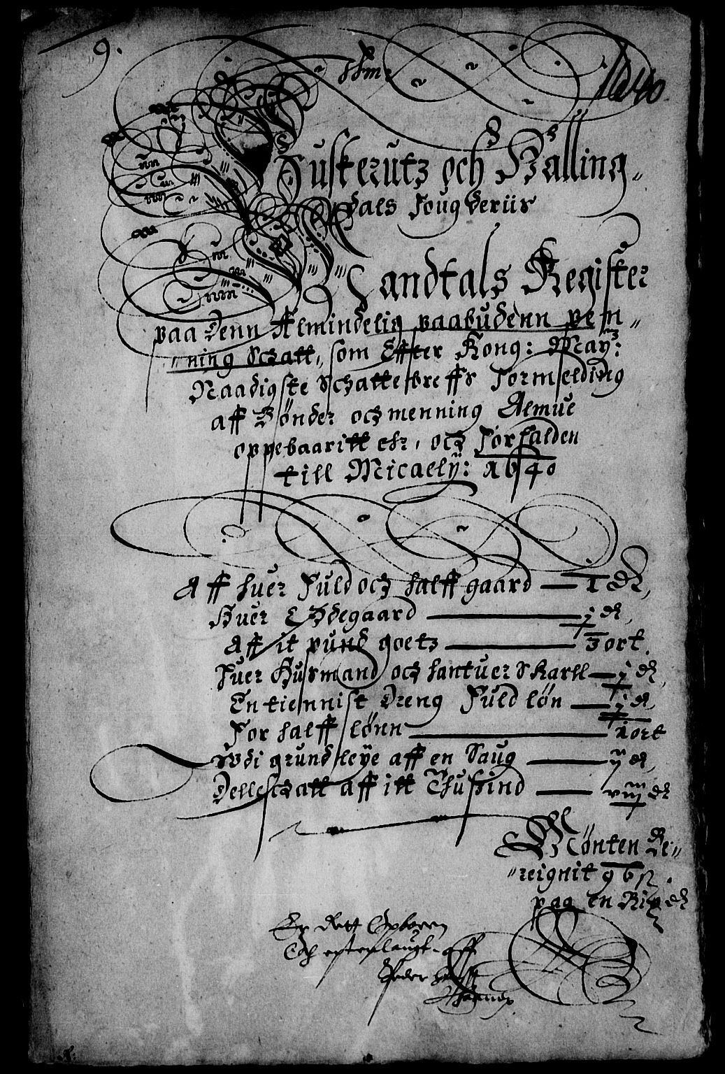 Rentekammeret inntil 1814, Reviderte regnskaper, Lensregnskaper, AV/RA-EA-5023/R/Rb/Rba/L0152: Akershus len, 1640