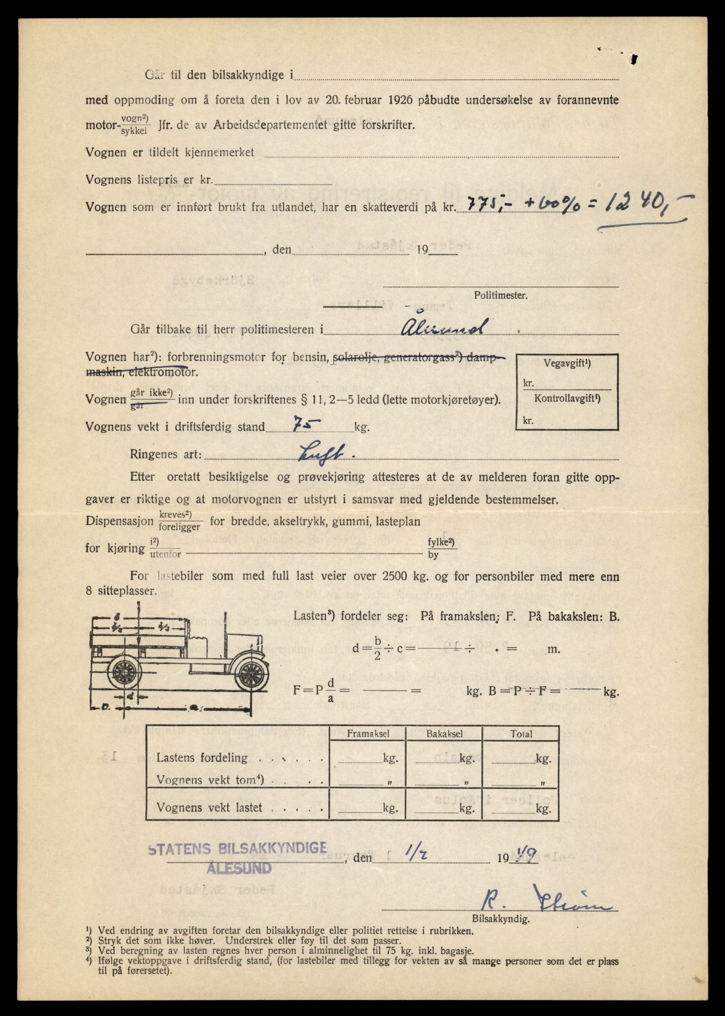 Møre og Romsdal vegkontor - Ålesund trafikkstasjon, AV/SAT-A-4099/F/Fe/L0026: Registreringskort for kjøretøy T 11046 - T 11160, 1927-1998, s. 1580