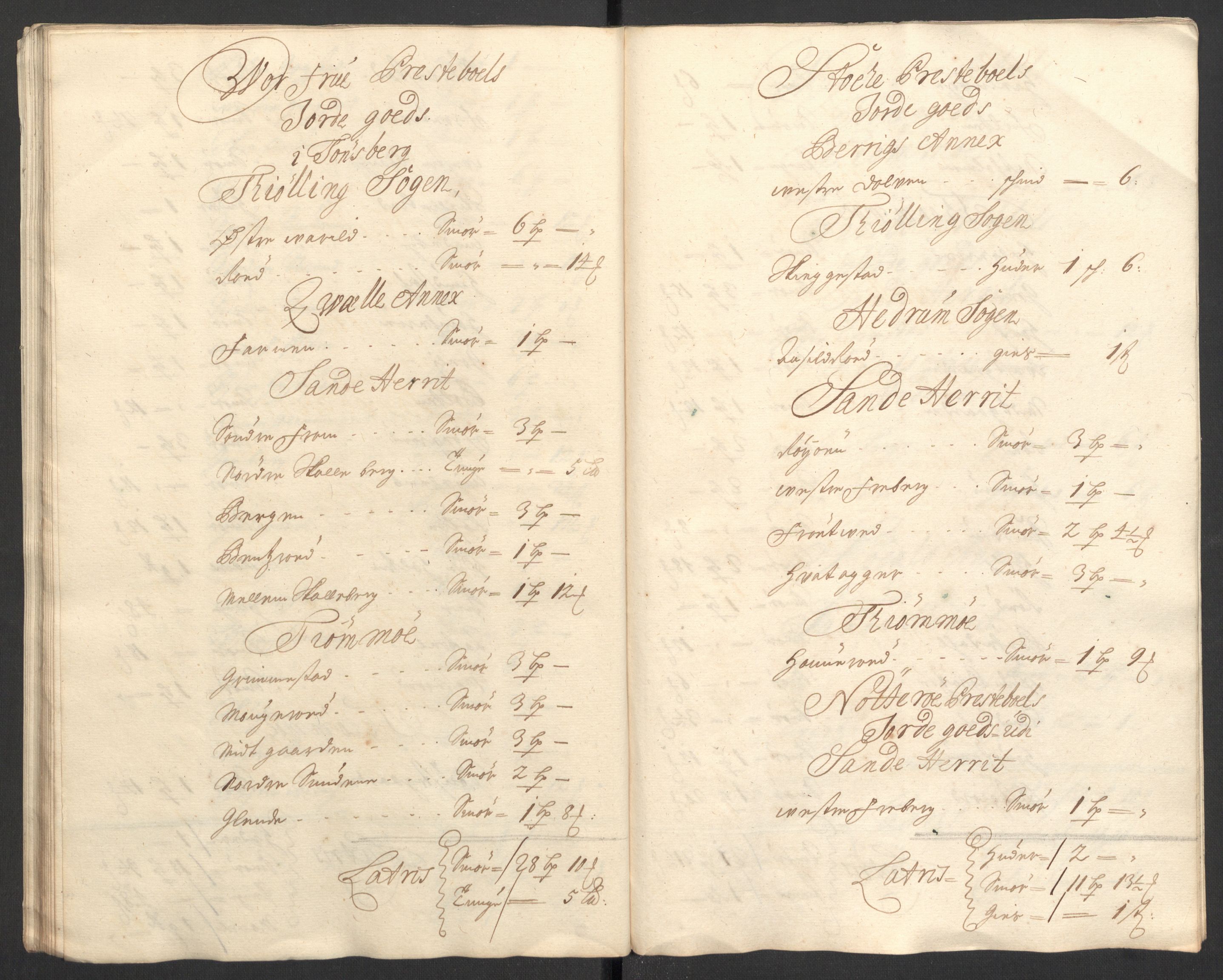 Rentekammeret inntil 1814, Reviderte regnskaper, Fogderegnskap, RA/EA-4092/R33/L1978: Fogderegnskap Larvik grevskap, 1704-1705, s. 225