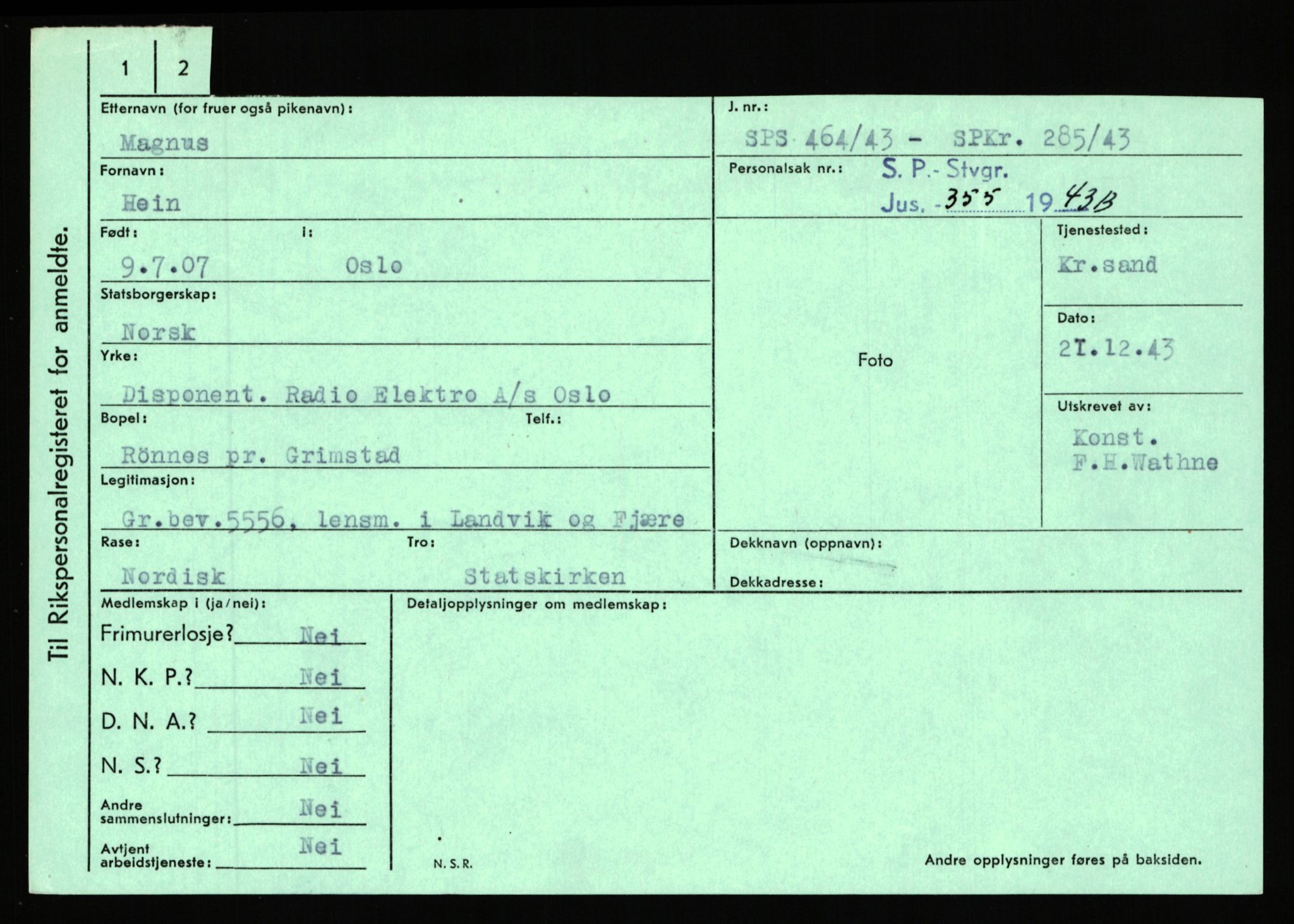 Statspolitiet - Hovedkontoret / Osloavdelingen, AV/RA-S-1329/C/Ca/L0010: Lind - Moksnes, 1943-1945, s. 2478