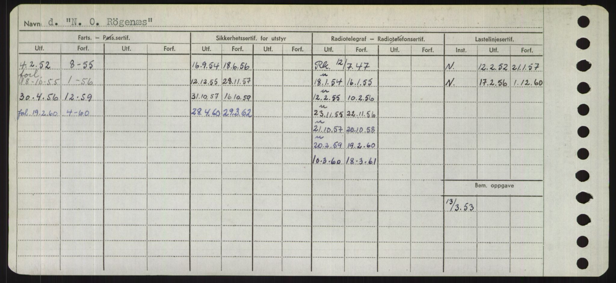 Sjøfartsdirektoratet med forløpere, Skipsmålingen, RA/S-1627/H/Hd/L0026: Fartøy, N-Norhol, s. 2