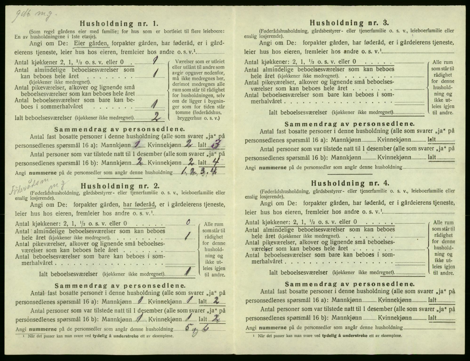 SAB, Folketelling 1920 for 1229 Røldal herred, 1920, s. 26
