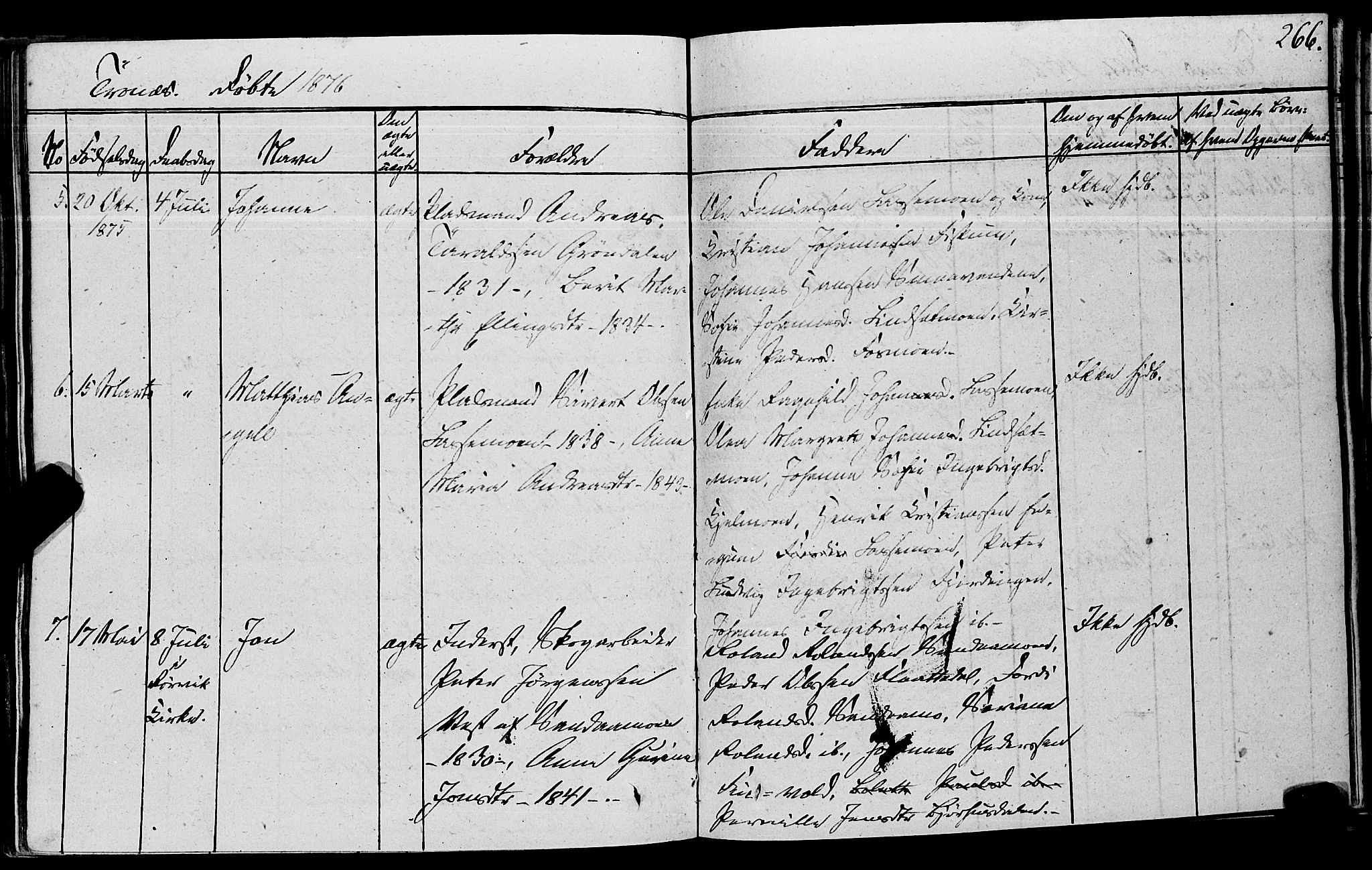 Ministerialprotokoller, klokkerbøker og fødselsregistre - Nord-Trøndelag, SAT/A-1458/762/L0538: Ministerialbok nr. 762A02 /2, 1833-1879, s. 266