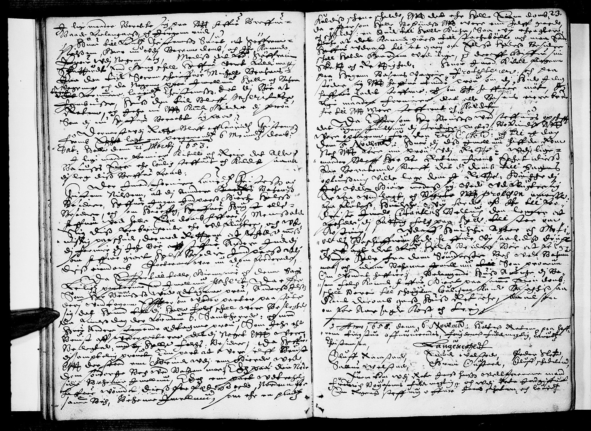 Eiker, Modum og Sigdal sorenskriveri, SAKO/A-123/F/Fa/Faa/L0027: Tingbok, 1658-1660, s. 23