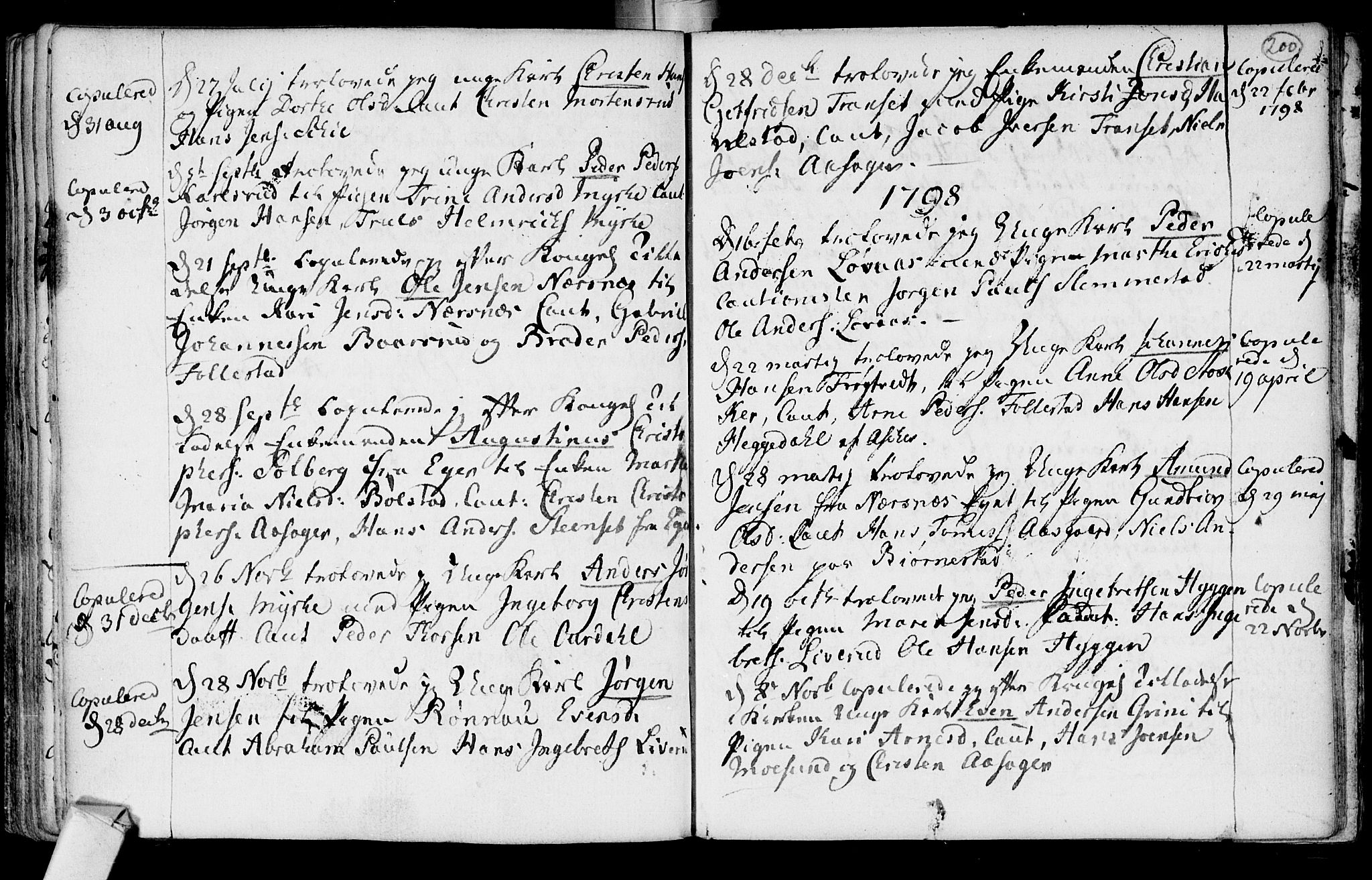 Røyken kirkebøker, SAKO/A-241/F/Fa/L0003: Ministerialbok nr. 3, 1782-1813, s. 200