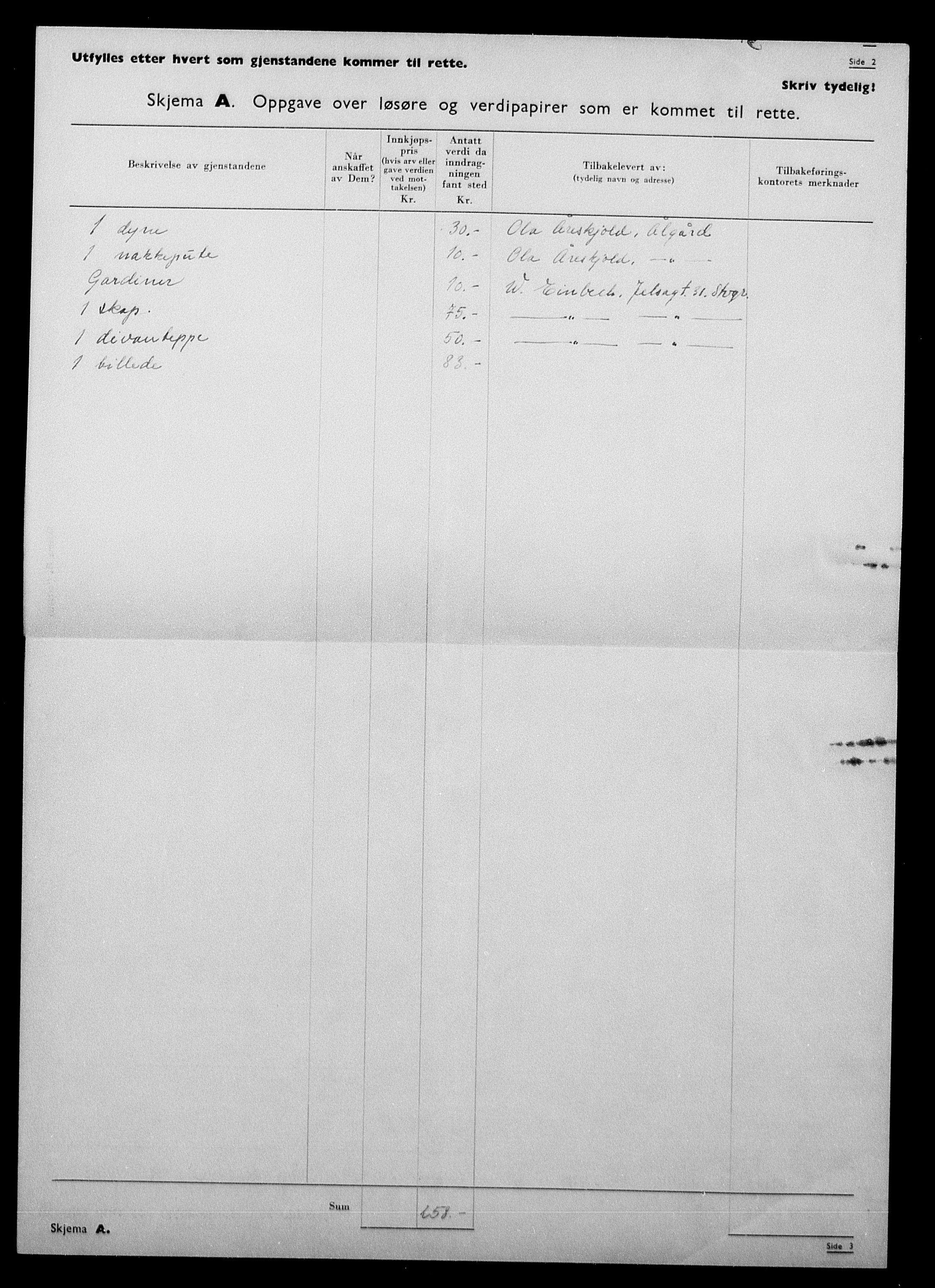 Justisdepartementet, Tilbakeføringskontoret for inndratte formuer, AV/RA-S-1564/H/Hc/Hcd/L0995: --, 1945-1947, s. 219