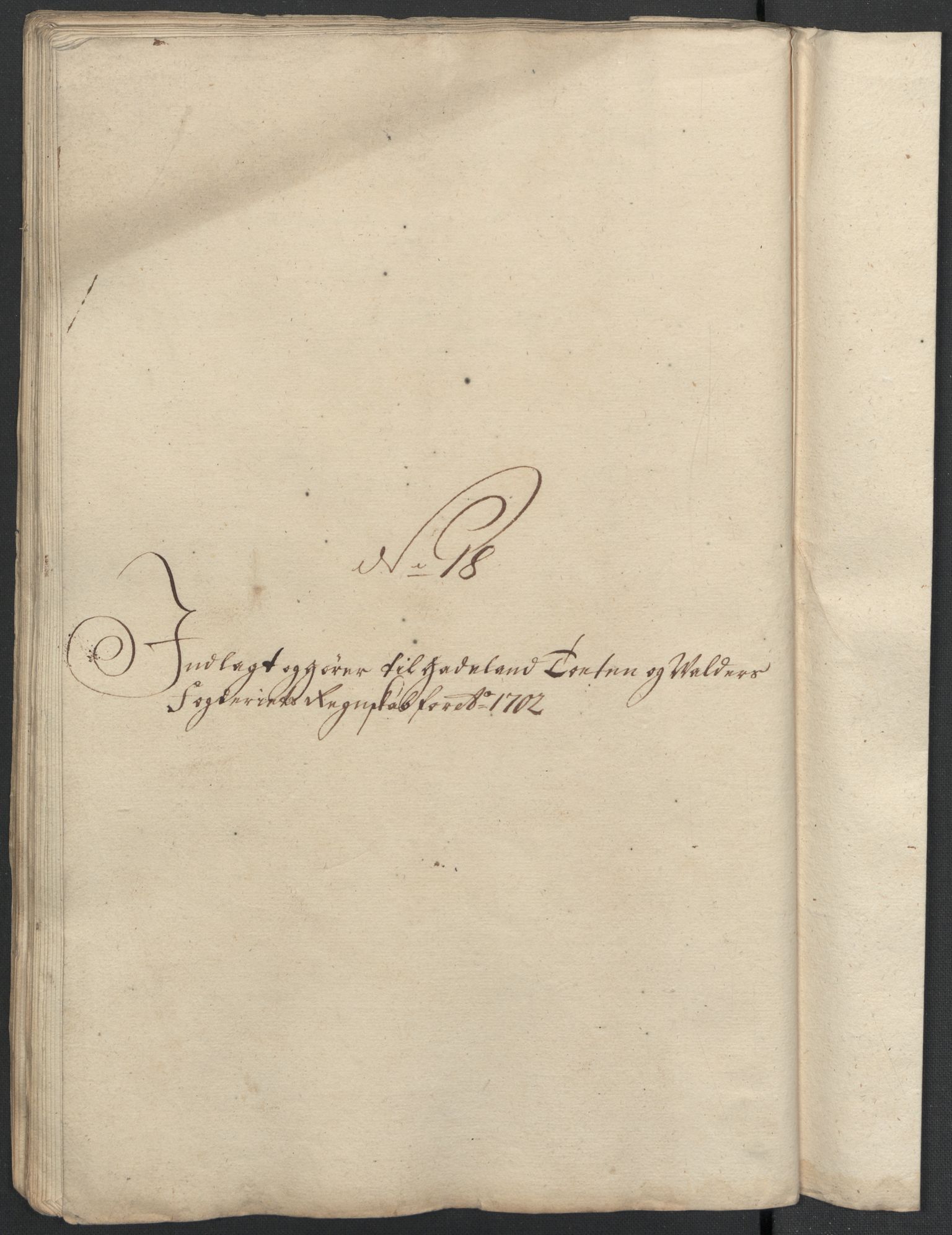 Rentekammeret inntil 1814, Reviderte regnskaper, Fogderegnskap, AV/RA-EA-4092/R18/L1300: Fogderegnskap Hadeland, Toten og Valdres, 1702, s. 408