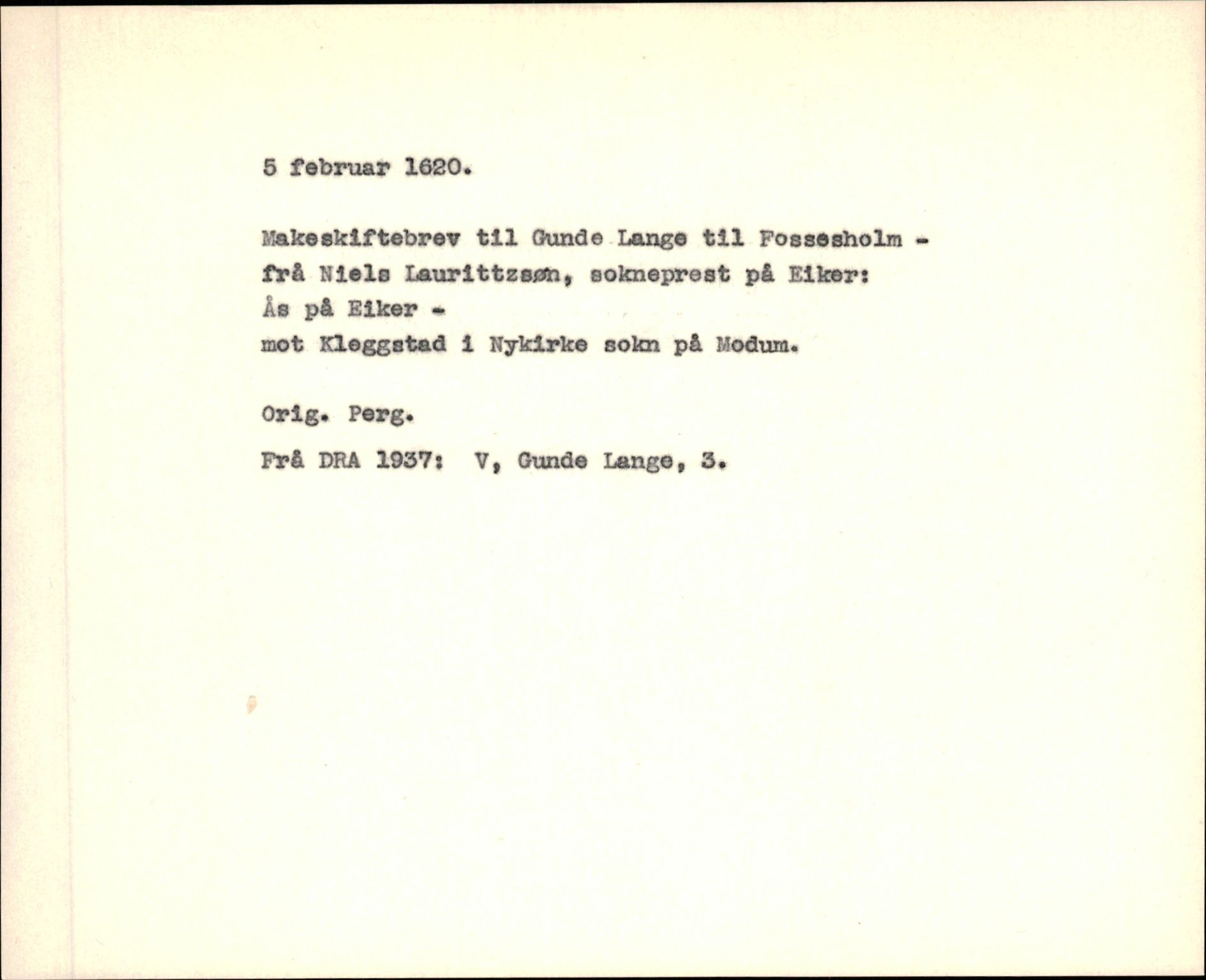 Riksarkivets diplomsamling, AV/RA-EA-5965/F35/F35f/L0002: Regestsedler: Diplomer fra DRA 1937 og 1996, s. 327