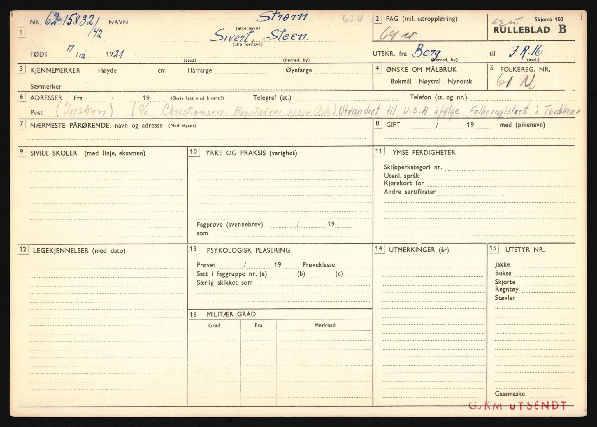 Forsvaret, Troms infanteriregiment nr. 16, AV/RA-RAFA-3146/P/Pa/L0024/0003: Rulleblad / Rulleblad for regimentets menige mannskaper, årsklasse 1942, 1942, s. 270