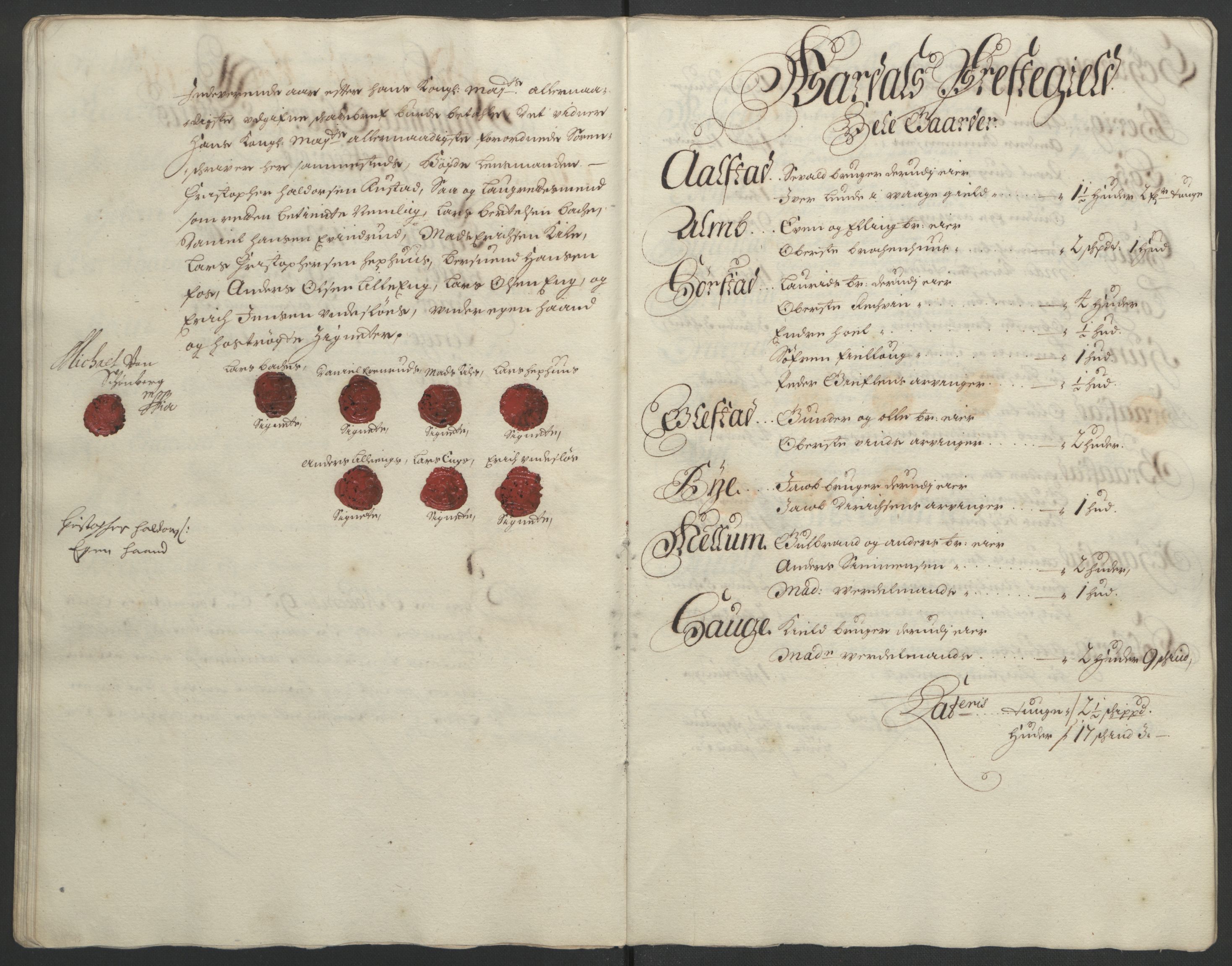 Rentekammeret inntil 1814, Reviderte regnskaper, Fogderegnskap, AV/RA-EA-4092/R18/L1293: Fogderegnskap Hadeland, Toten og Valdres, 1695, s. 90