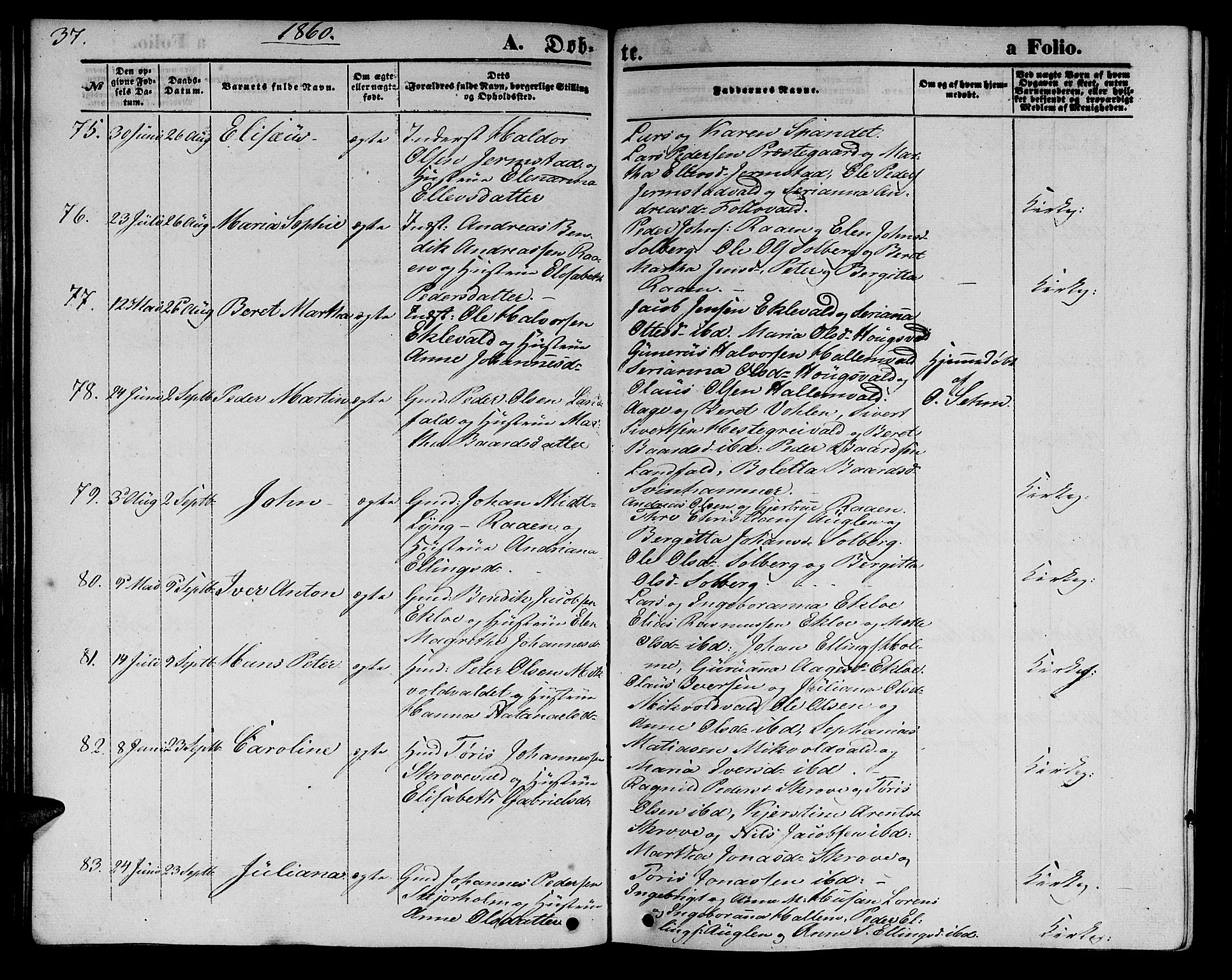 Ministerialprotokoller, klokkerbøker og fødselsregistre - Nord-Trøndelag, AV/SAT-A-1458/723/L0254: Klokkerbok nr. 723C02, 1858-1868, s. 37