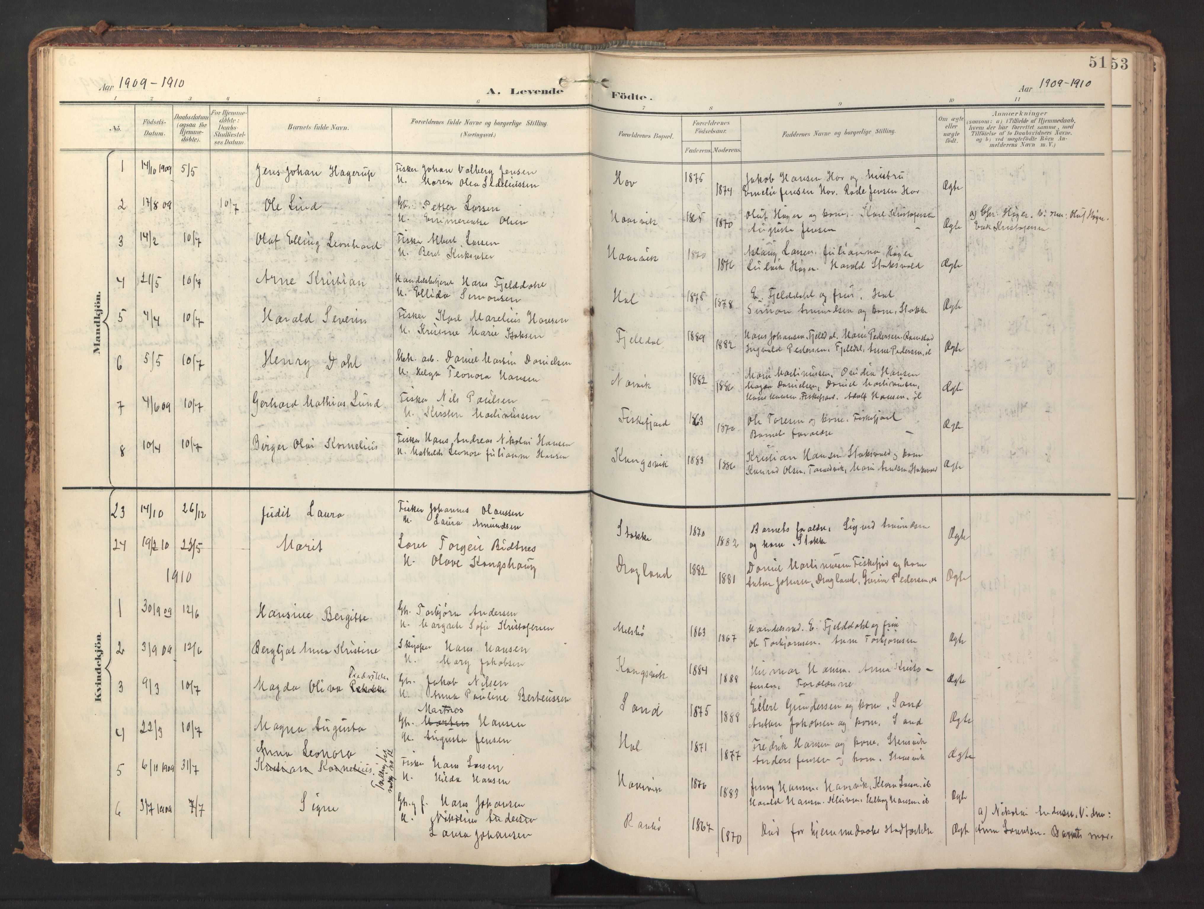 Ministerialprotokoller, klokkerbøker og fødselsregistre - Nordland, AV/SAT-A-1459/865/L0926: Ministerialbok nr. 865A04, 1897-1912, s. 51