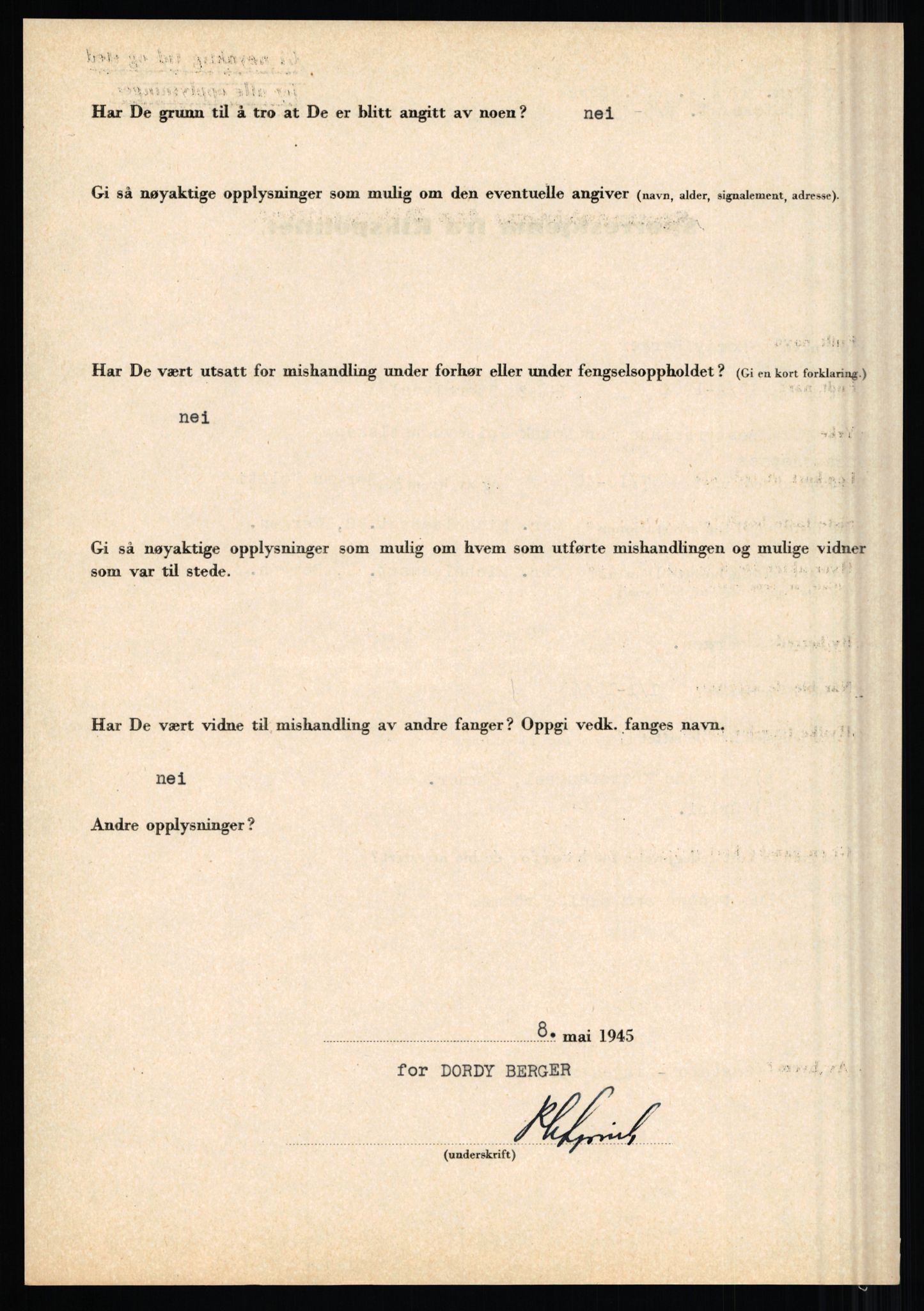 Rikspolitisjefen, AV/RA-S-1560/L/L0002: Berg, Alf - Bråthen, Thorleif, 1940-1945, s. 186