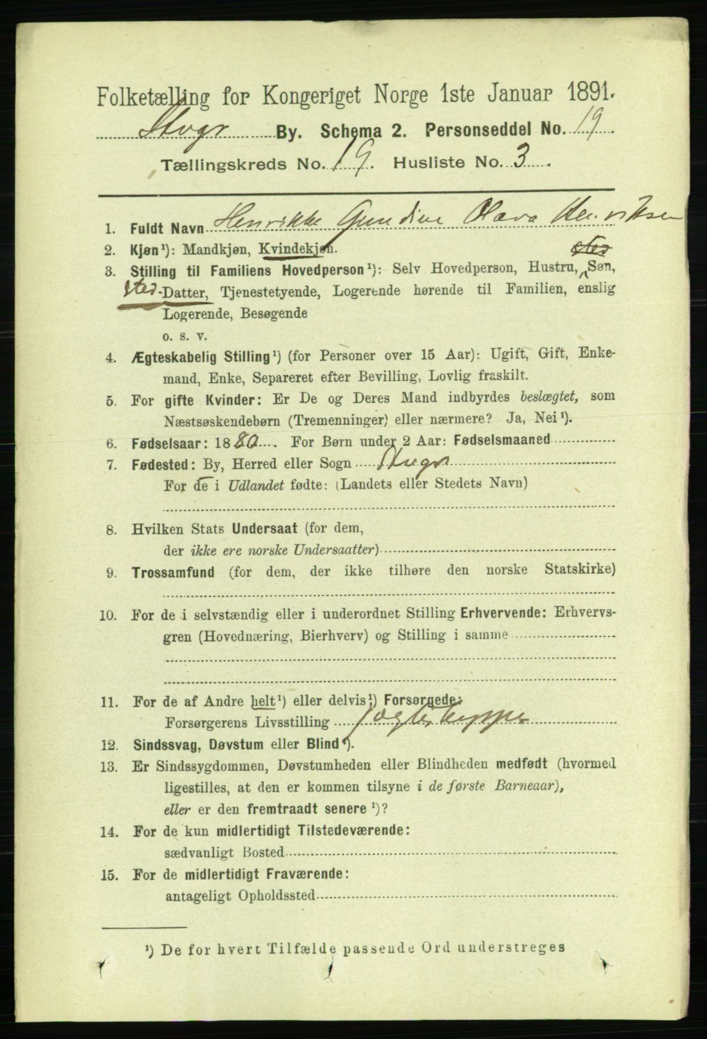 RA, Folketelling 1891 for 1103 Stavanger kjøpstad, 1891, s. 22490