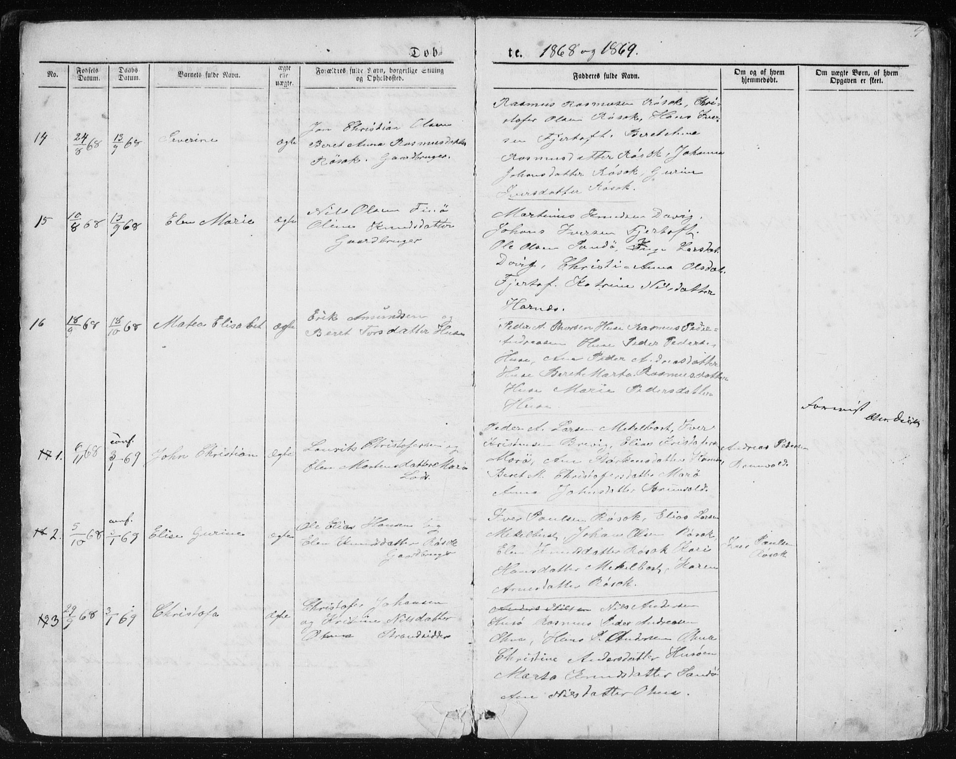 Ministerialprotokoller, klokkerbøker og fødselsregistre - Møre og Romsdal, AV/SAT-A-1454/561/L0732: Klokkerbok nr. 561C02, 1867-1900, s. 4