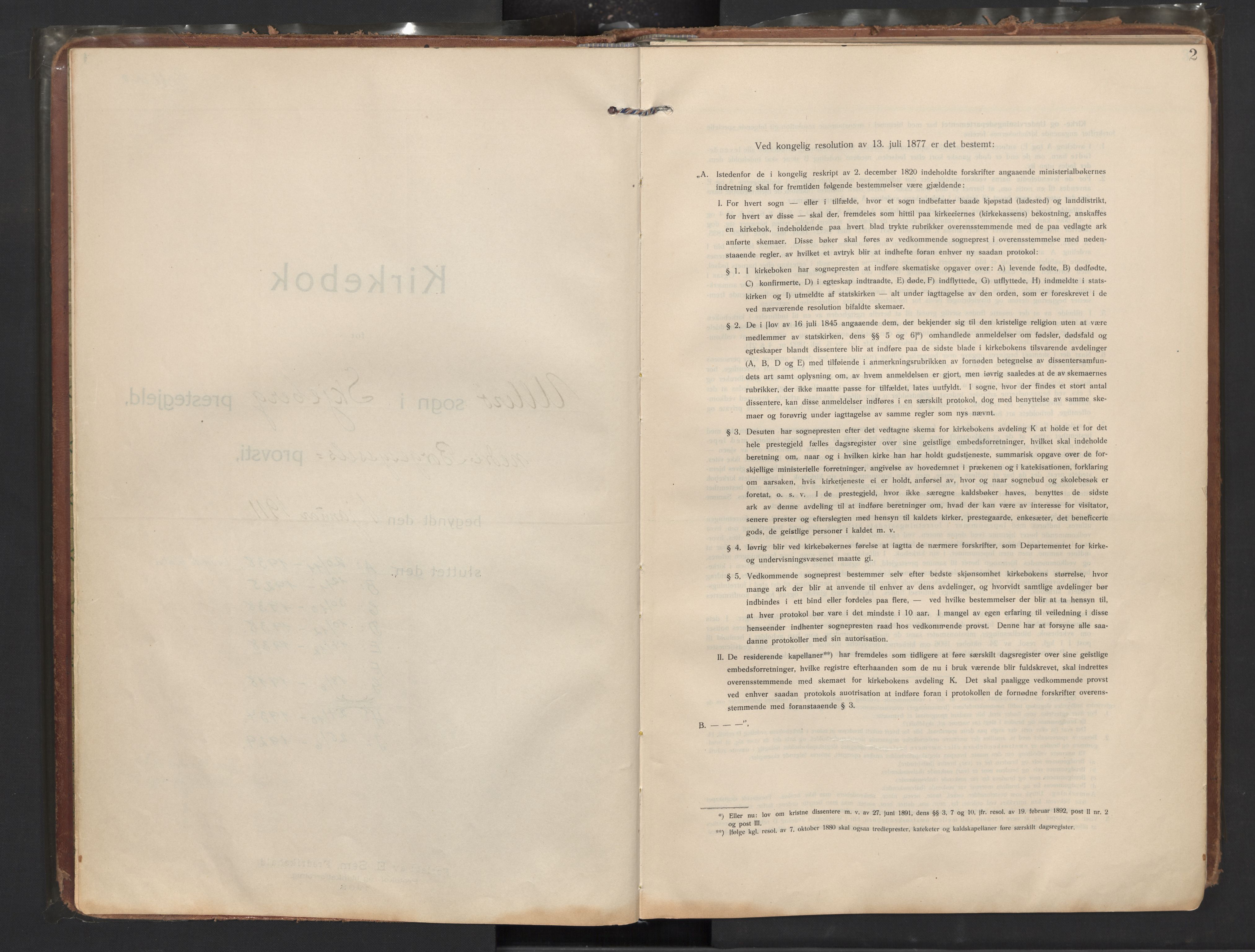 Skjeberg prestekontor Kirkebøker, SAO/A-10923/F/Fb/L0003: Ministerialbok nr. II 3, 1911-1938, s. 2