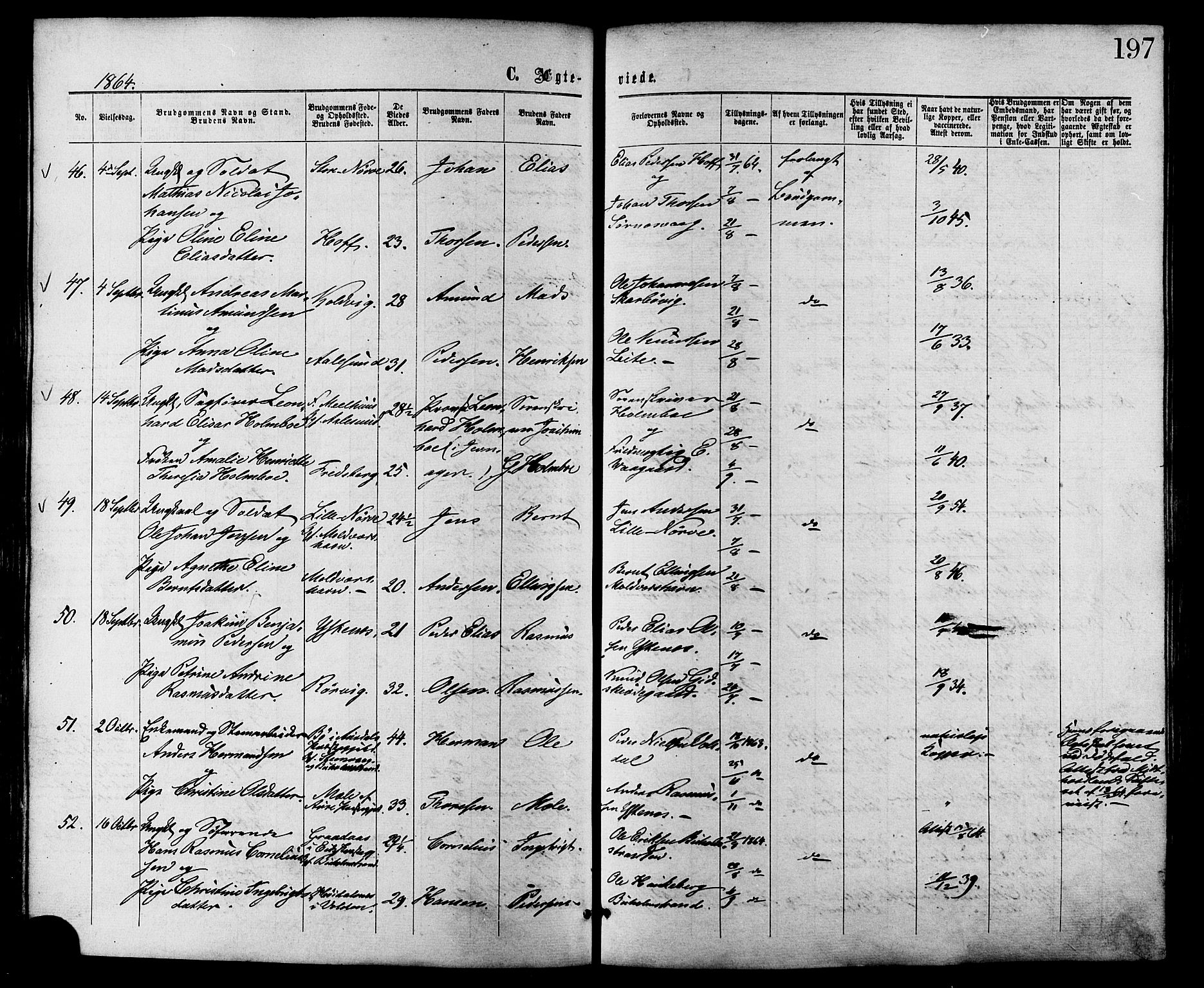 Ministerialprotokoller, klokkerbøker og fødselsregistre - Møre og Romsdal, AV/SAT-A-1454/528/L0399: Ministerialbok nr. 528A10, 1864-1879, s. 197