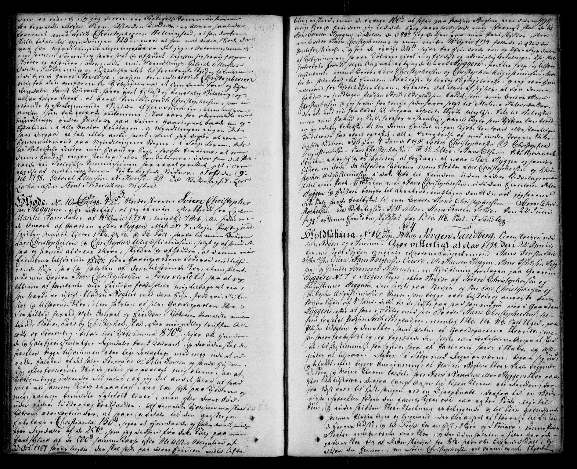 Lier, Røyken og Hurum sorenskriveri, AV/SAKO-A-89/G/Ga/Gaa/L0005: Pantebok nr. V, 1788-1801, s. 494