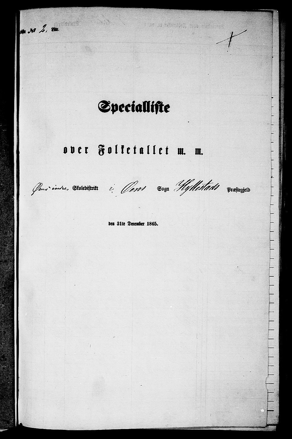 RA, Folketelling 1865 for 1413P Hyllestad prestegjeld, 1865, s. 32