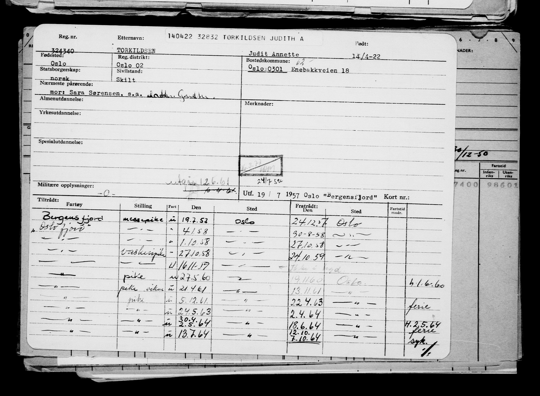 Direktoratet for sjømenn, AV/RA-S-3545/G/Gb/L0205: Hovedkort, 1922, s. 381