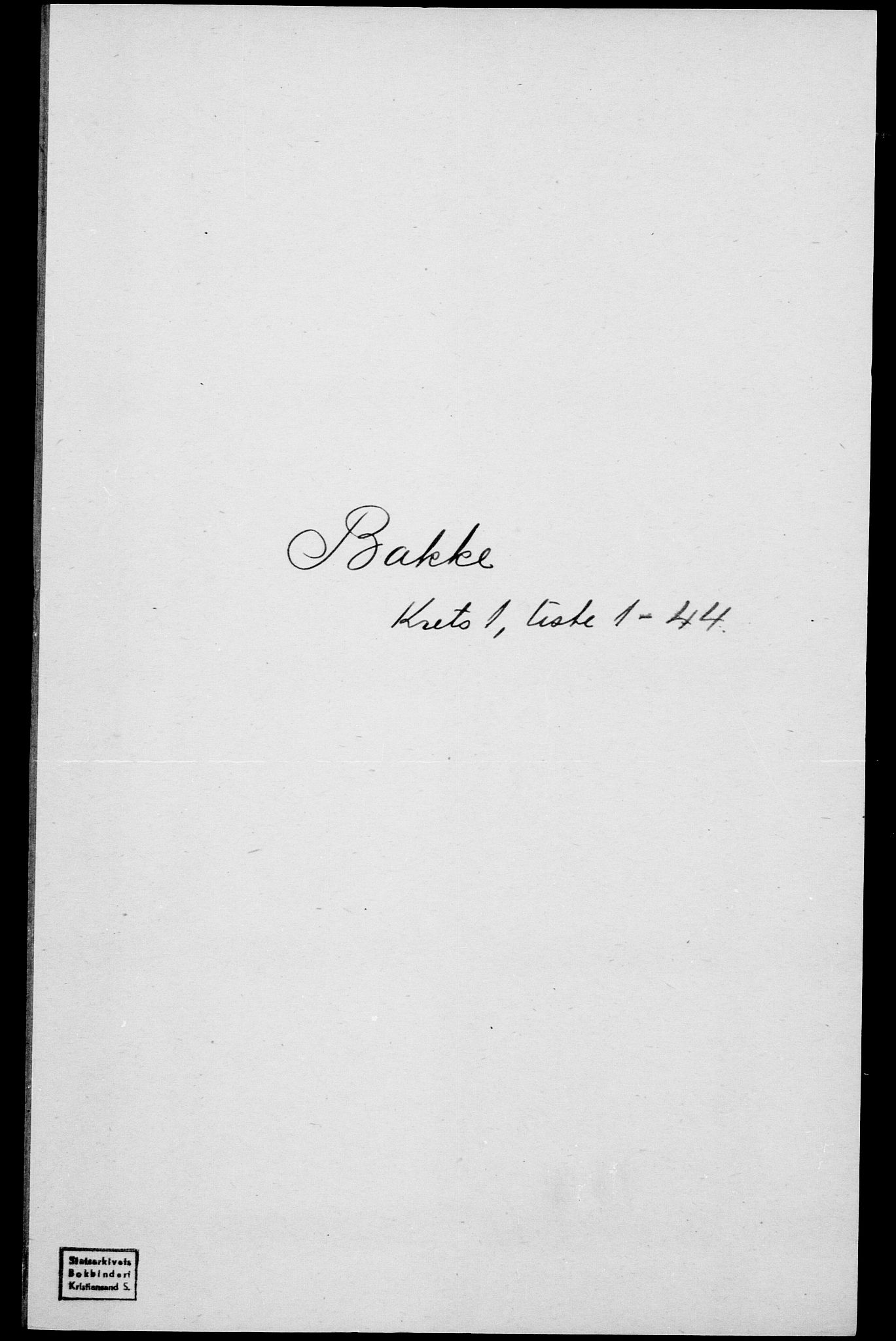 SAK, Folketelling 1875 for 1045P Bakke prestegjeld, 1875, s. 55