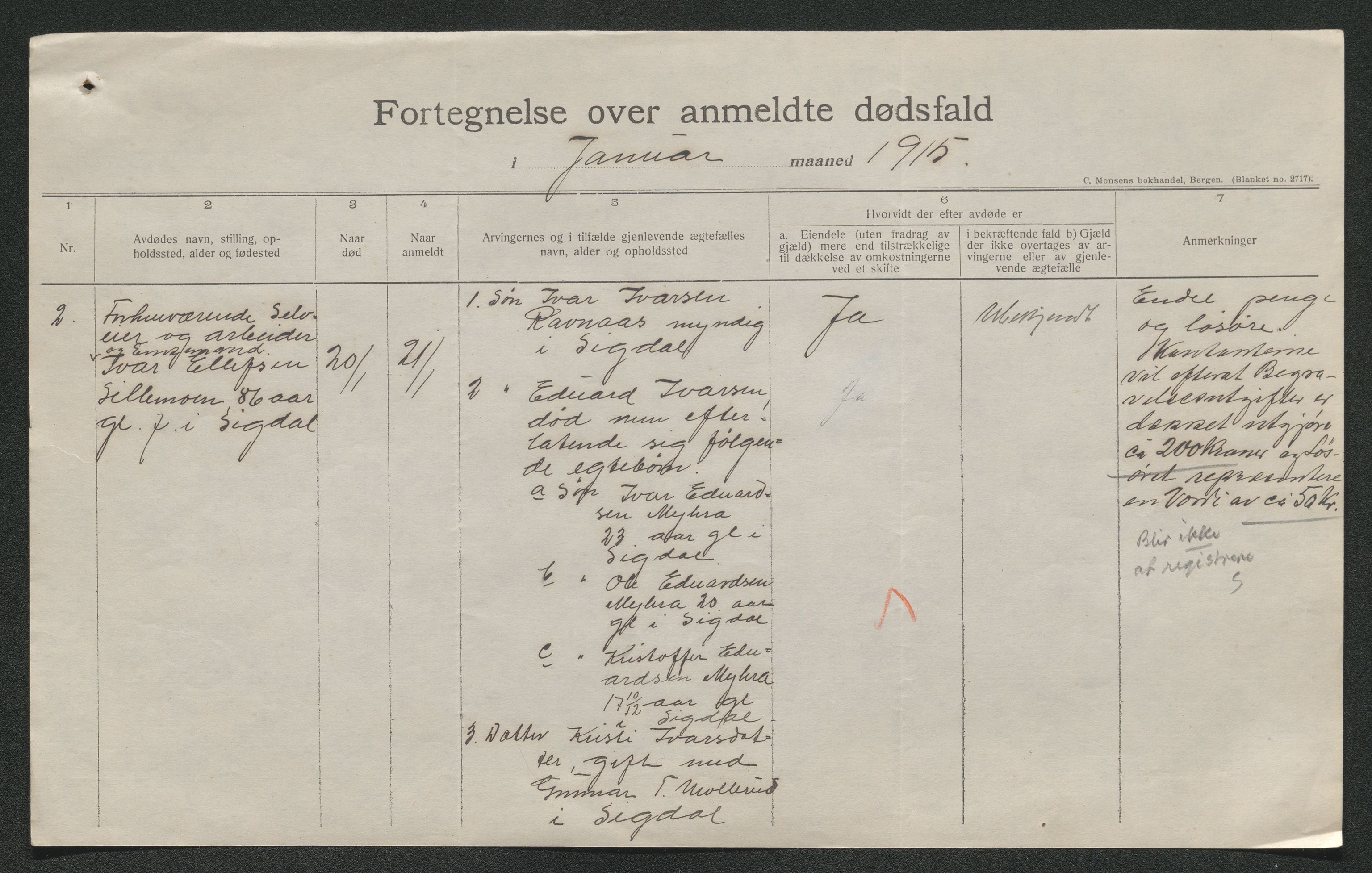 Eiker, Modum og Sigdal sorenskriveri, AV/SAKO-A-123/H/Ha/Hab/L0037: Dødsfallsmeldinger, 1914-1915, s. 719