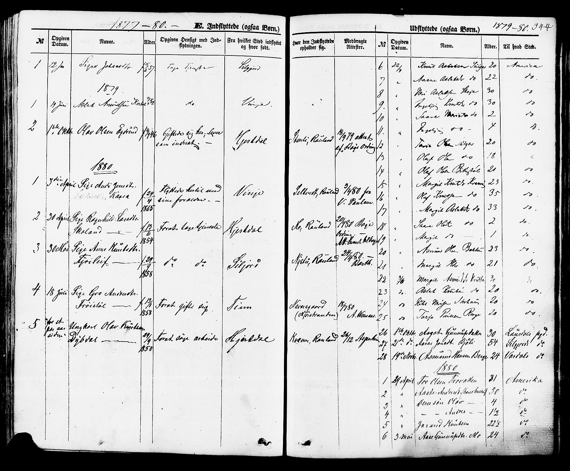 Rauland kirkebøker, AV/SAKO-A-292/F/Fa/L0003: Ministerialbok nr. I 3, 1859-1886, s. 344