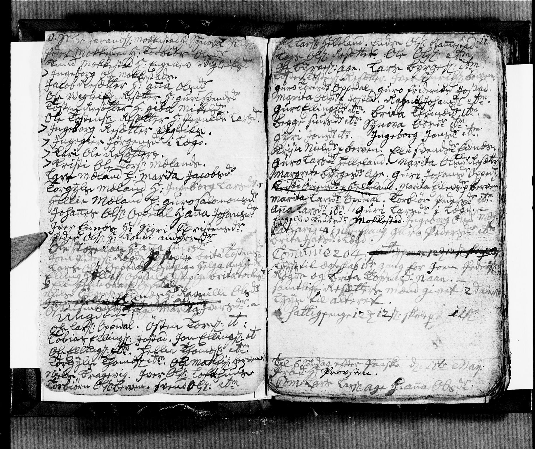 Ullensvang sokneprestembete, SAB/A-78701/H/Hab: Klokkerbok nr. B 2, 1766-1768, s. 10-11