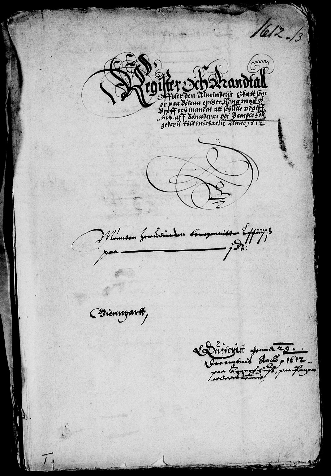 Rentekammeret inntil 1814, Reviderte regnskaper, Lensregnskaper, RA/EA-5023/R/Rb/Rbp/L0004: Bratsberg len, 1610-1613