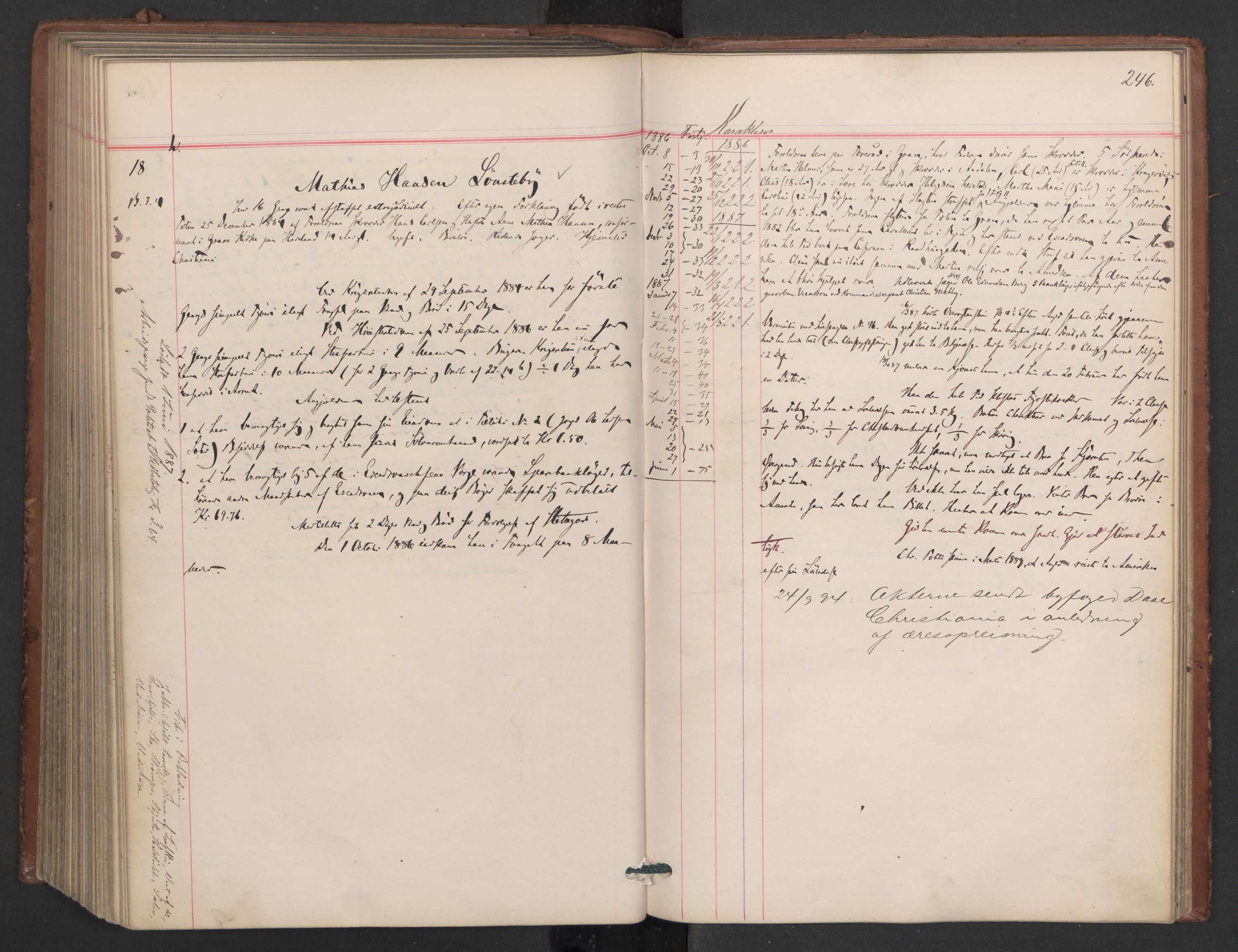 Botsfengslet, AV/RA-S-1539/D/Db/Dbb/L0023: 774g - 57h, 1885-1886, s. 246