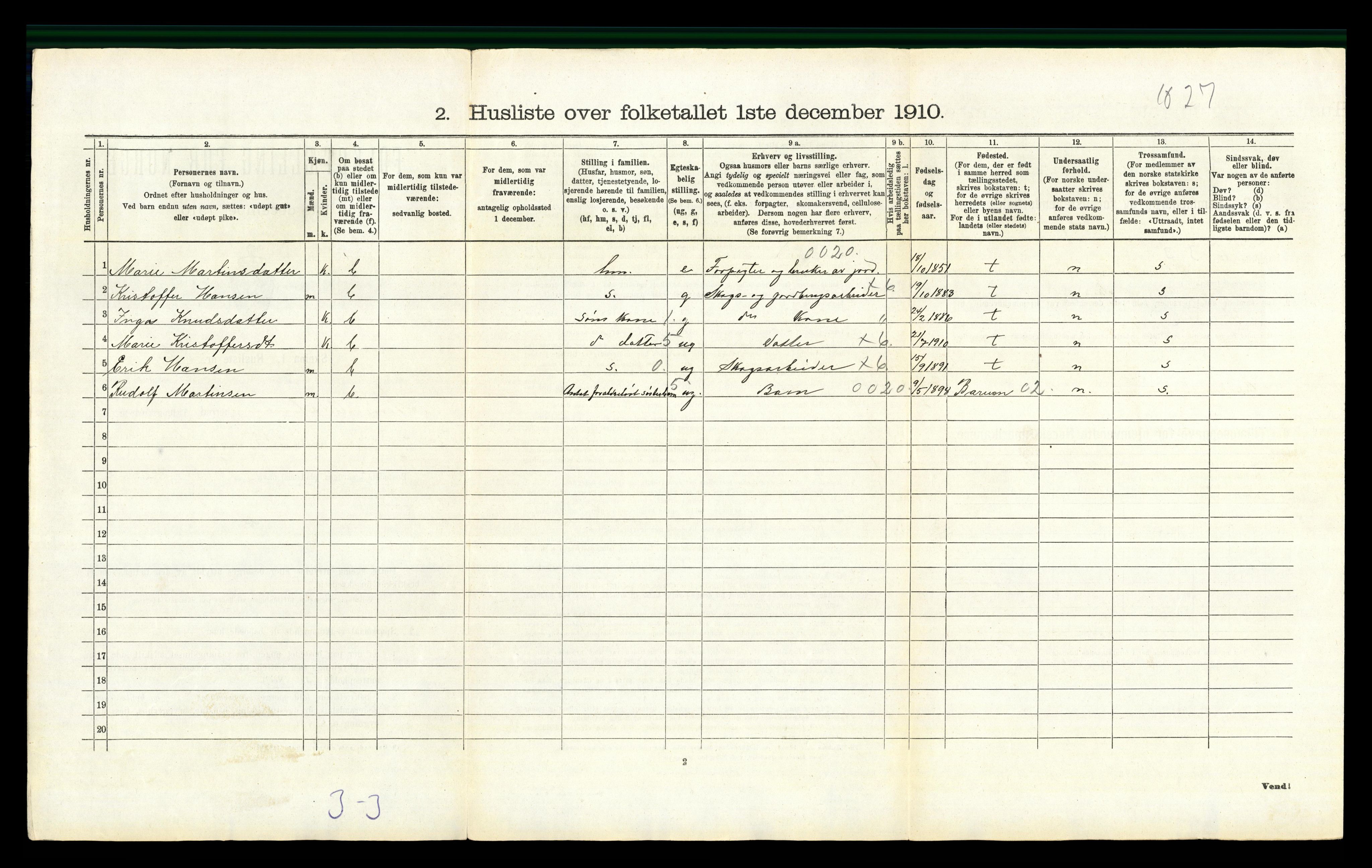 RA, Folketelling 1910 for 0418 Nord-Odal herred, 1910, s. 1388