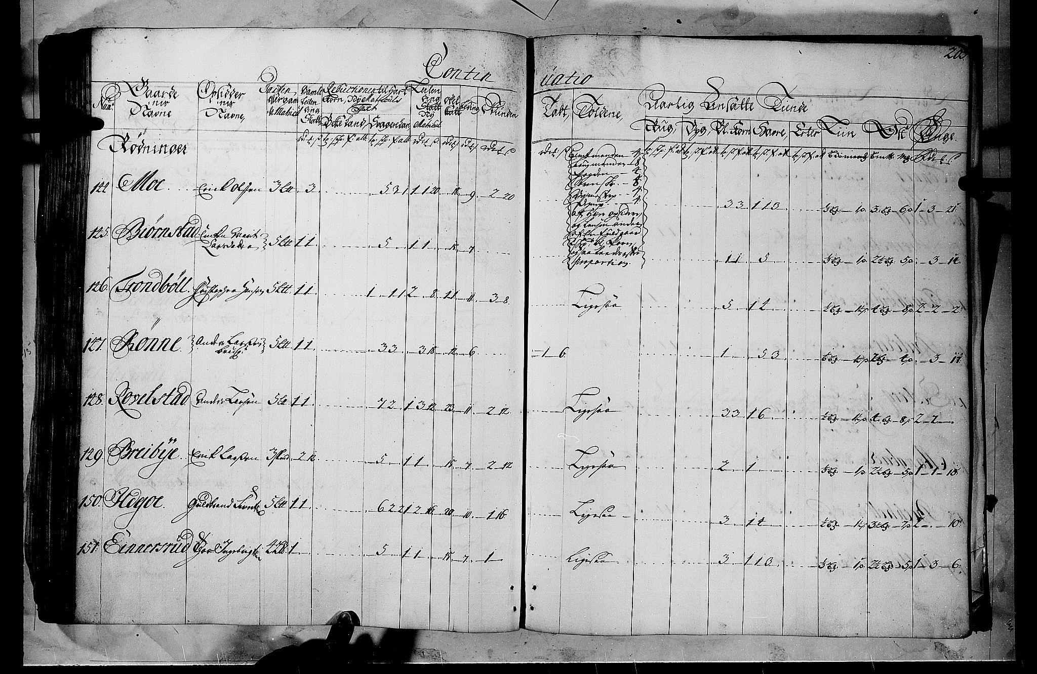 Rentekammeret inntil 1814, Realistisk ordnet avdeling, AV/RA-EA-4070/N/Nb/Nbf/L0102: Solør, Østerdalen og Odal matrikkelprotokoll, 1723, s. 202b-203a