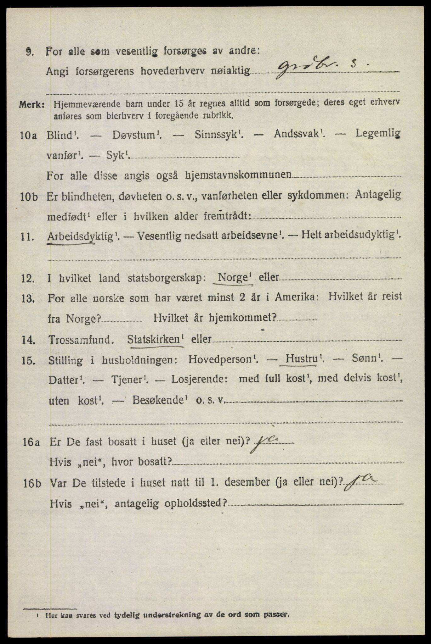 SAKO, Folketelling 1920 for 0630 Øvre Sandsvær herred, 1920, s. 1293