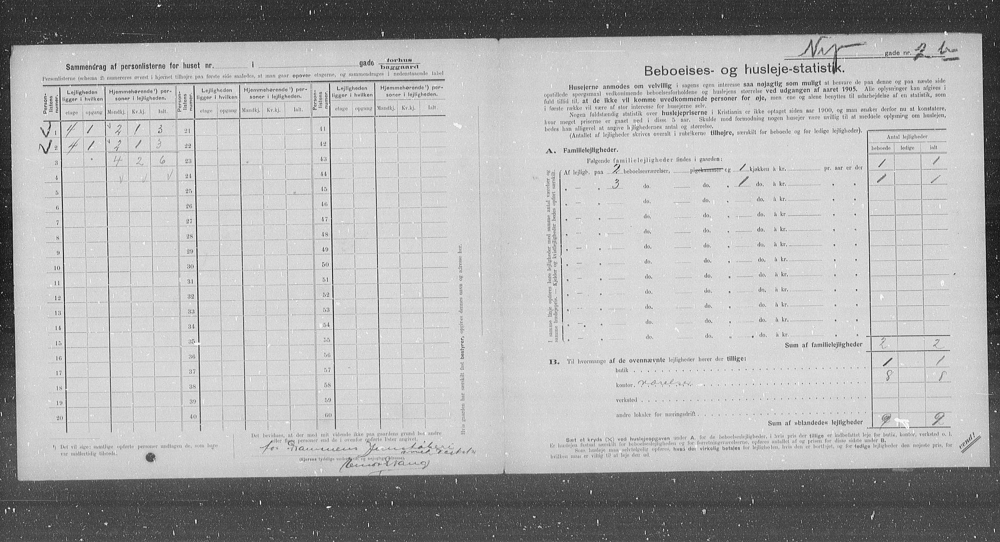 OBA, Kommunal folketelling 31.12.1905 for Kristiania kjøpstad, 1905, s. 38934