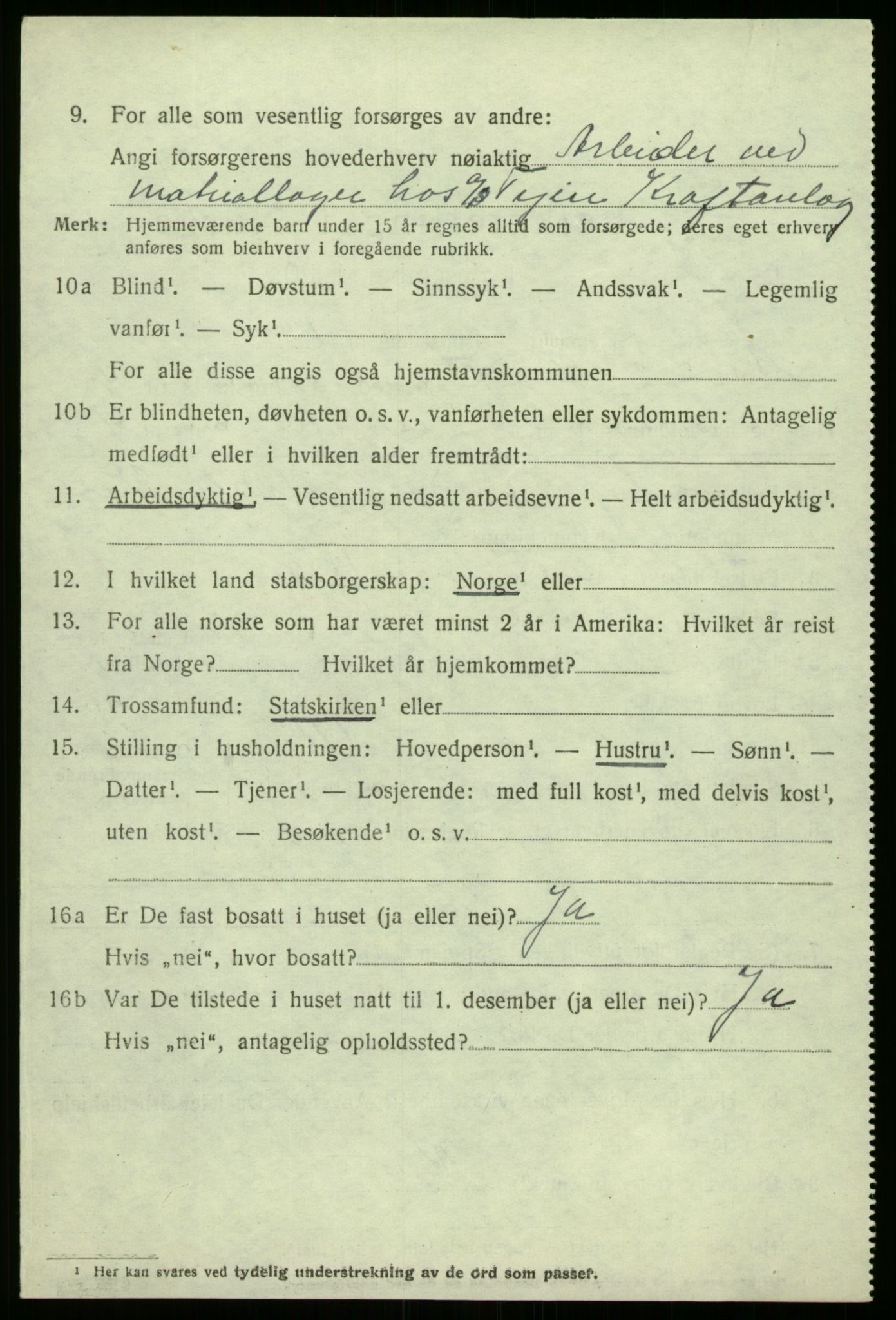 SAB, Folketelling 1920 for 1424 Årdal herred, 1920, s. 3620
