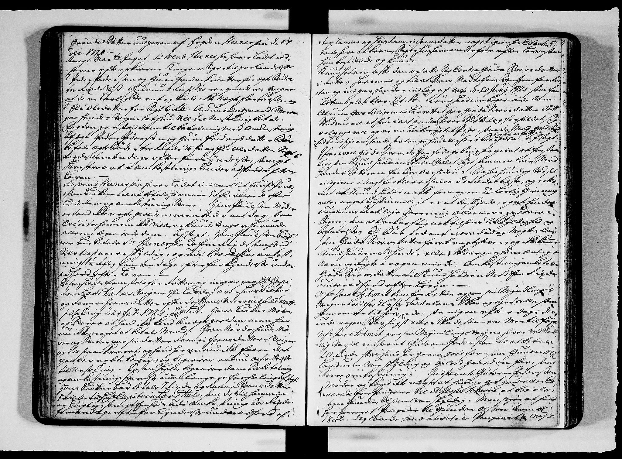 Sorenskriverier i Gudbrandsdalen, SAH/TING-036/G/Gb/Gbc/L0008/0002: Tingbok - Nord- og Sør-Gudbrandsdal / 8B, 1720-1722, s. 46b-47a