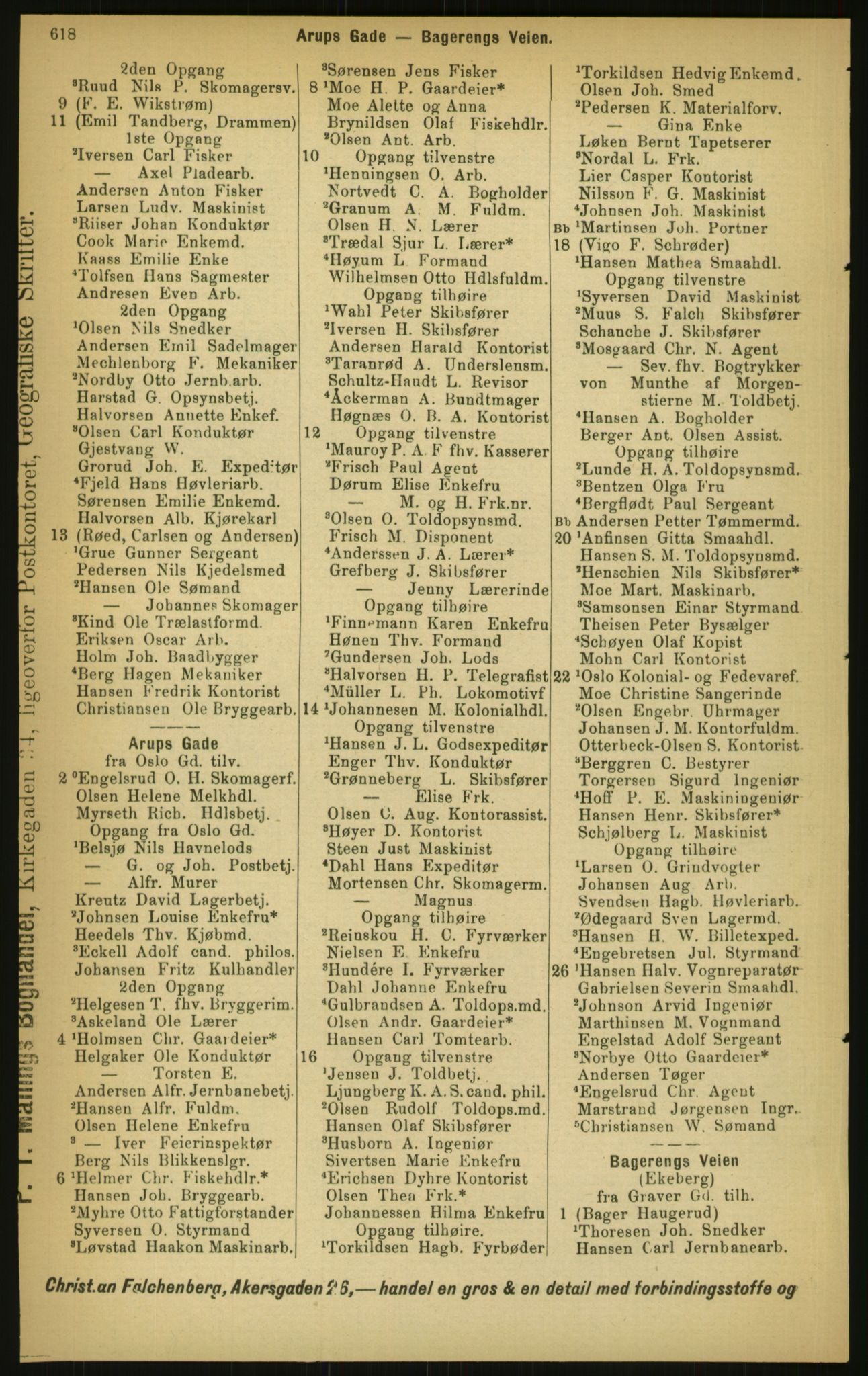 Kristiania/Oslo adressebok, PUBL/-, 1897, s. 618