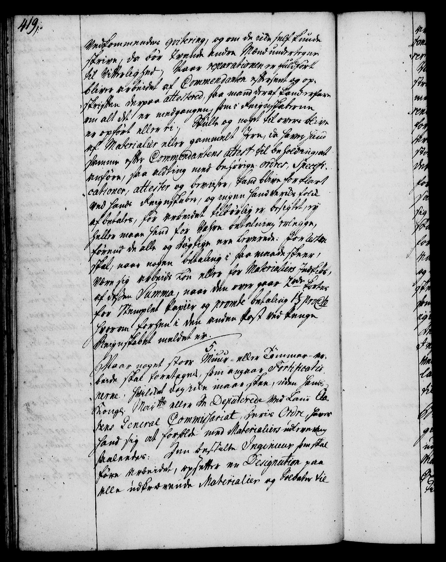 Rentekammeret, Kammerkanselliet, RA/EA-3111/G/Gg/Ggi/L0002: Norsk instruksjonsprotokoll med register (merket RK 53.35), 1729-1751, s. 419