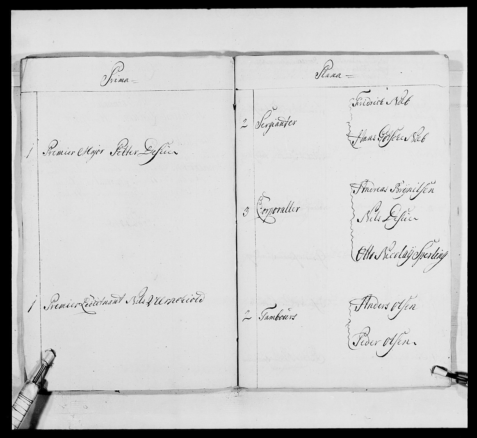 Kommanderende general (KG I) med Det norske krigsdirektorium, RA/EA-5419/E/Ea/L0495: 1. Smålenske regiment, 1732-1763, s. 307